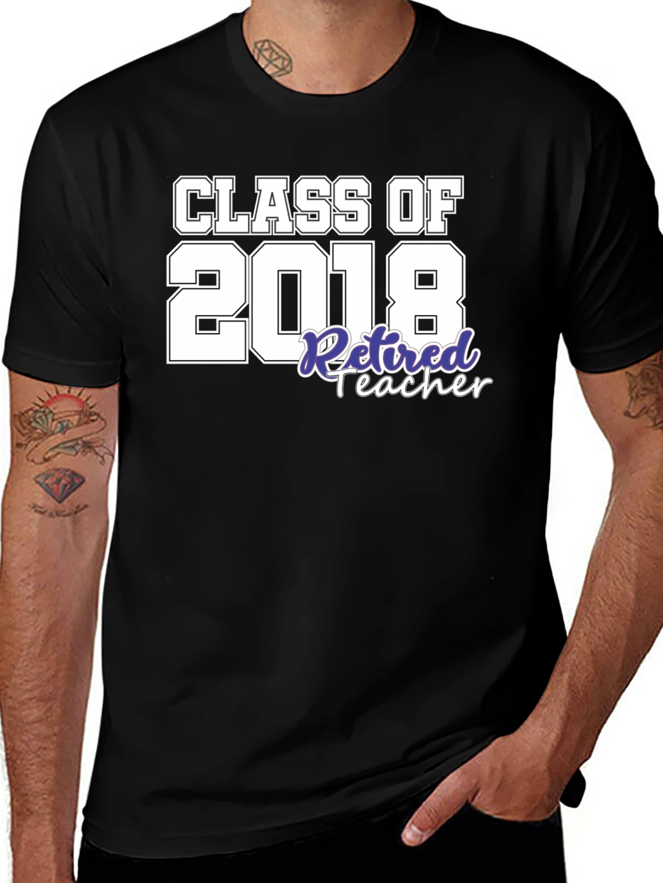 Class of 2018 Retired Teacher Graphic Tee