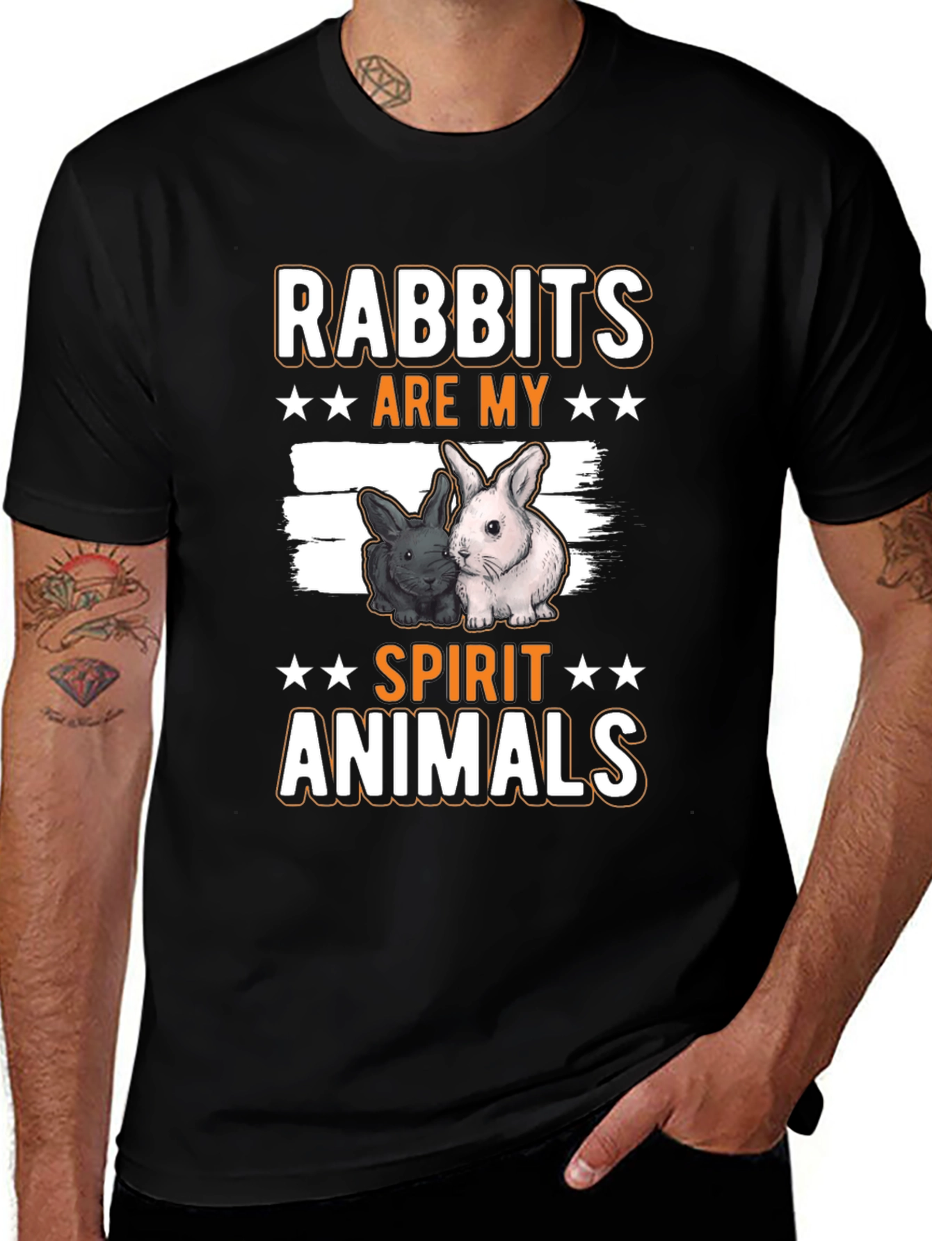 Variant 3 of Rabbits Are My Spirit Animals Graphic T-Shirt
