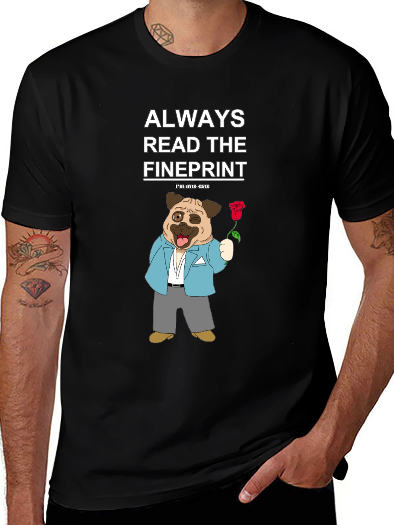 Variant 20 of Always Read The Fineprint Graphic Tee