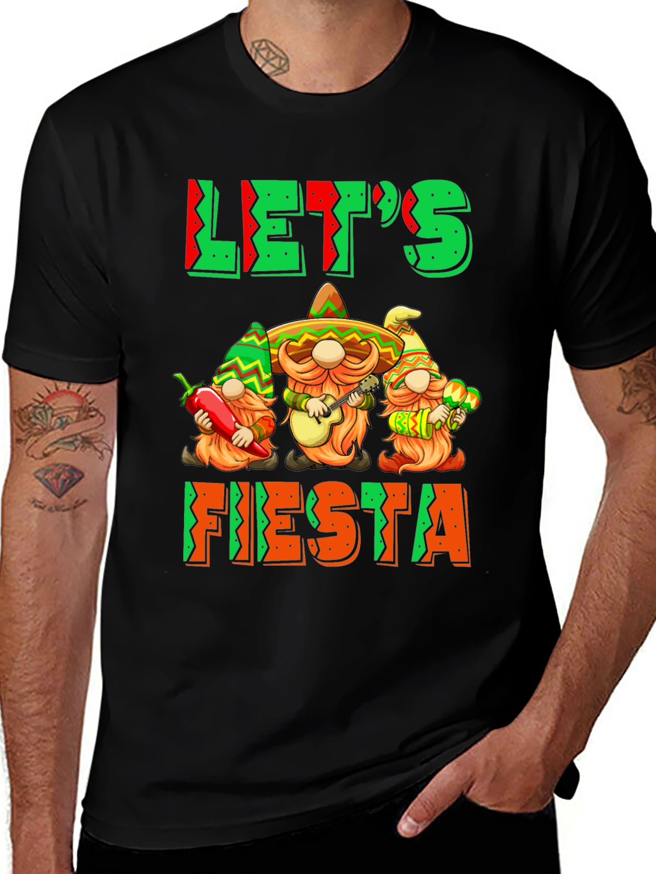 Let's Fiesta Cinco de Mayo T-Shirt - Gnome Band Tee