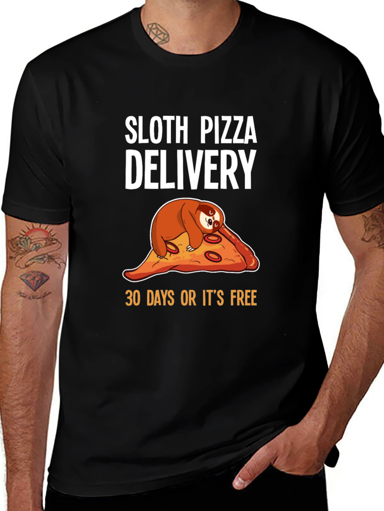 Variant 24 of Sloth Pizza Delivery T-Shirt