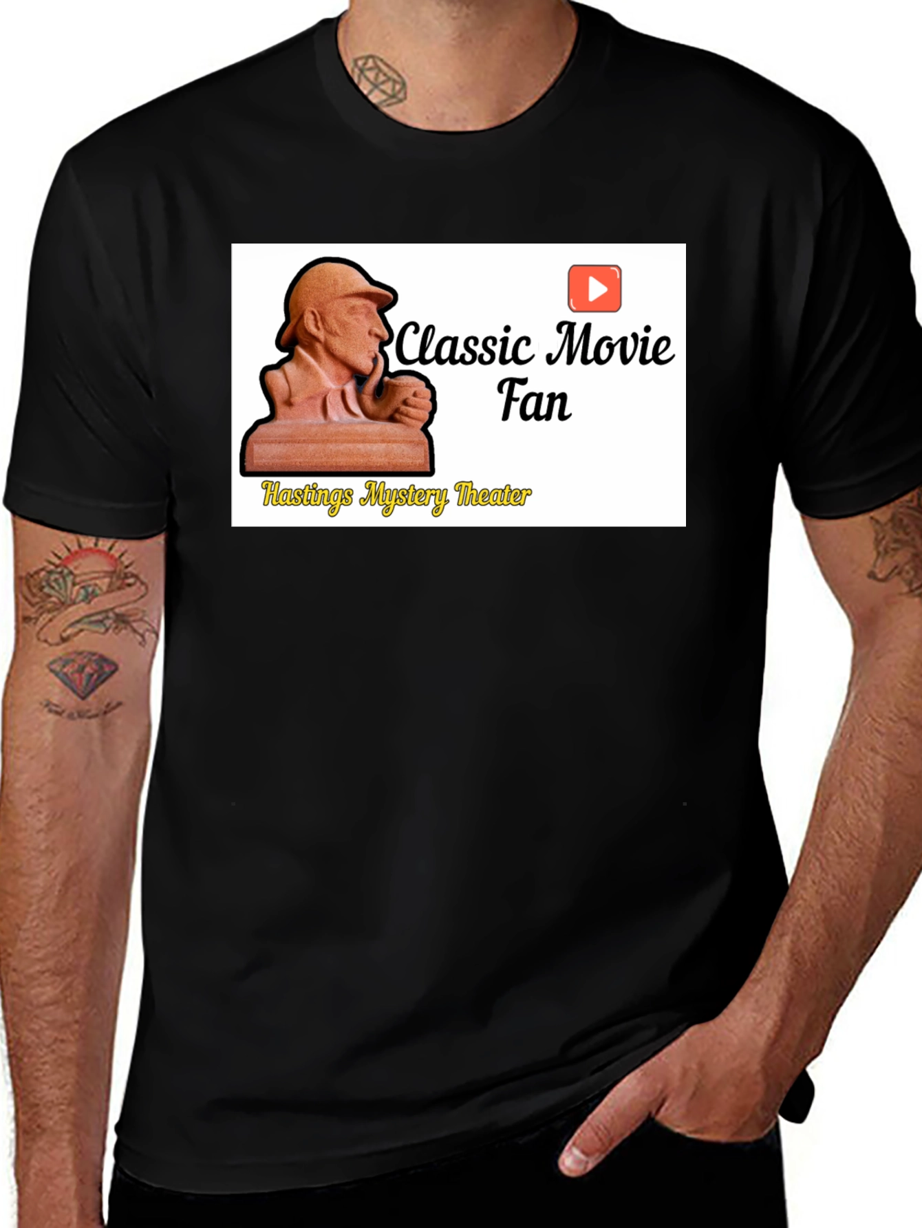 Variant 30 of Classic Movie Fan Black T-Shirt