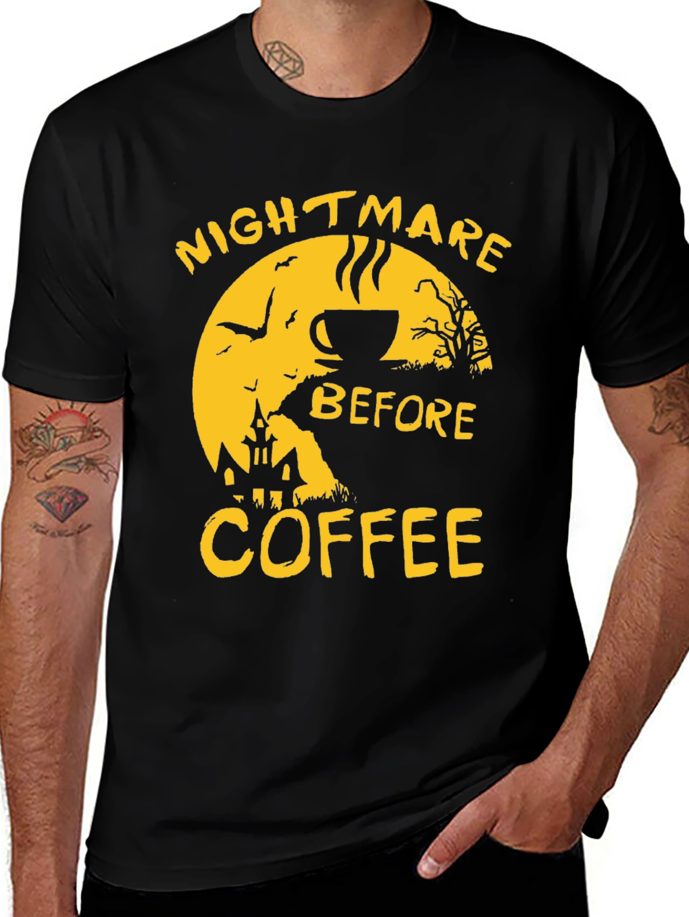 Nightmare Before Coffee T-Shirt Halloween Tee