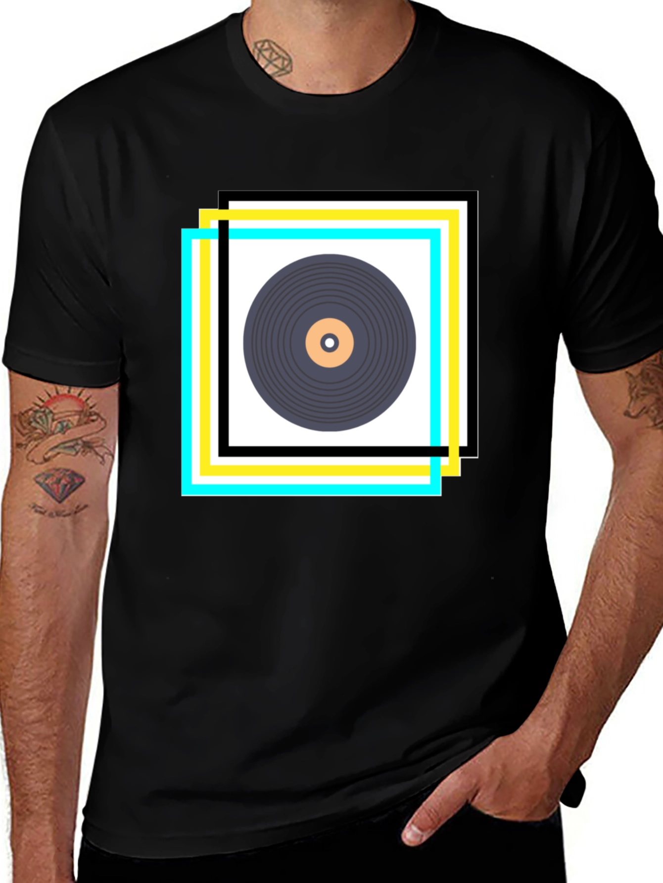 Variant 11 of Retro Vinyl Record Graphic Tee