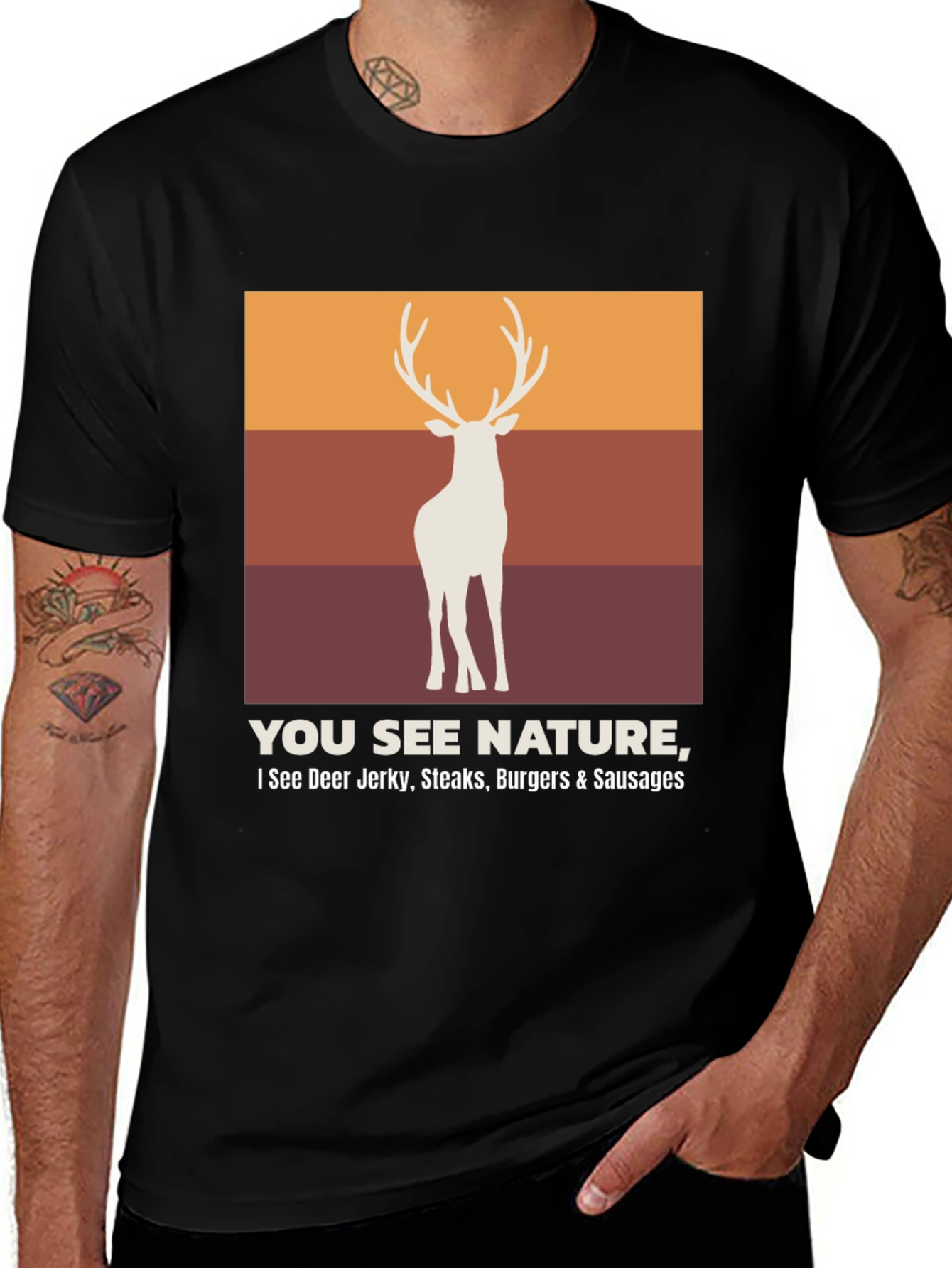 Variant 28 of Funny Deer Jerky Hunting T-Shirt - Nature Pun Tee