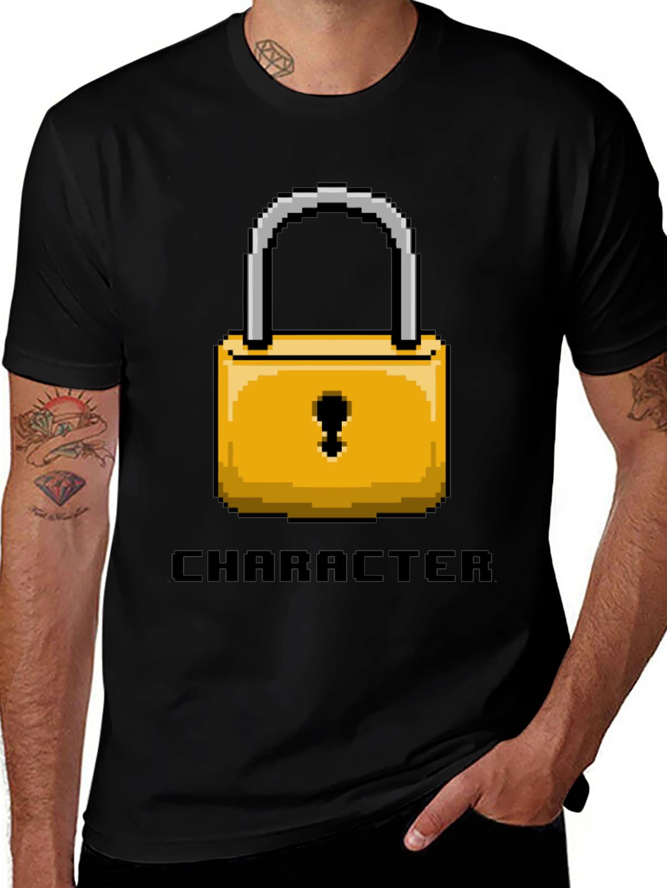 Variant 28 of Pixel Lock Character Tee
