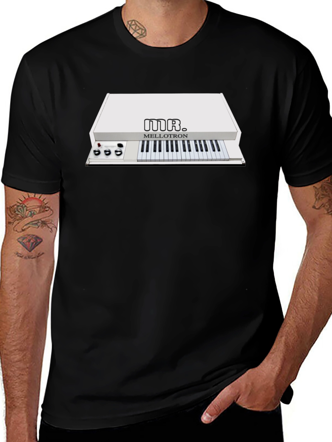 Variant 12 of Mr. Mellotron Synth T-Shirt - Retro Music Tee