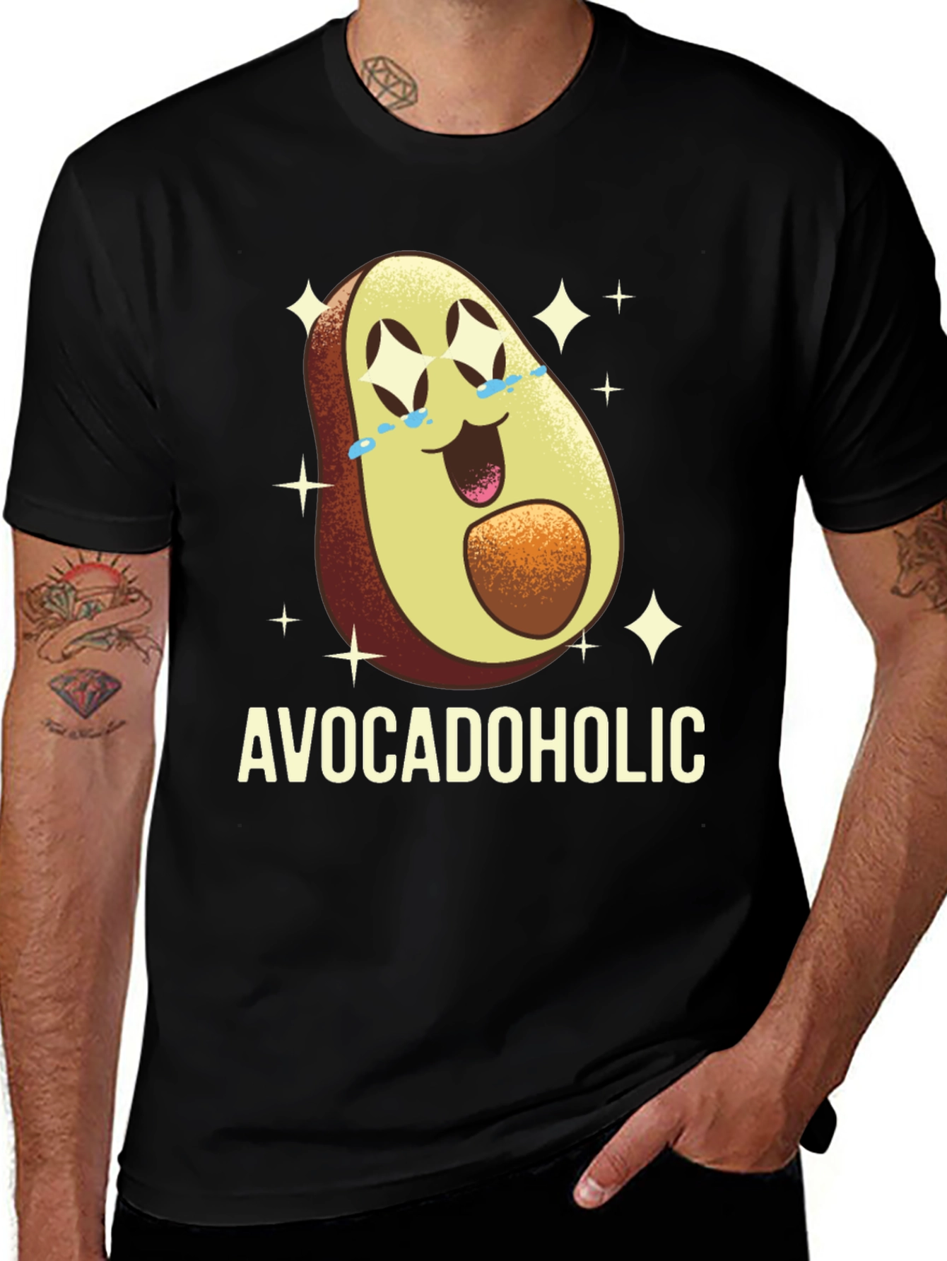 Variant 19 of Avocadololic Graphic Tee -  Fun Foodie Shirt