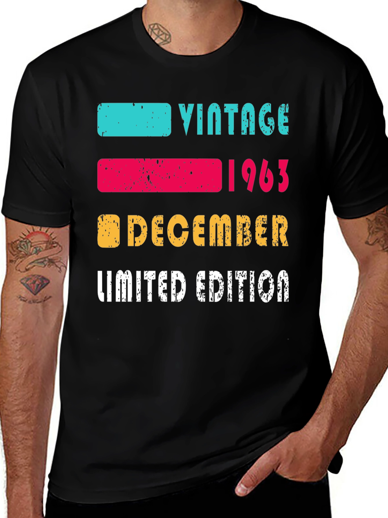 Variant 22 of Vintage 1963 December Limited Edition T-Shirt