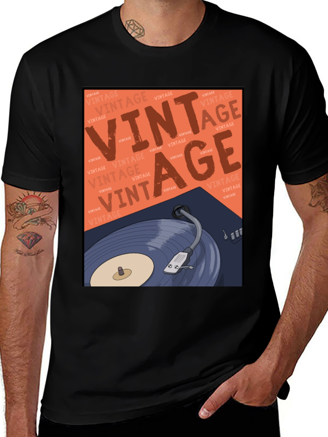 Variant 3 of Vintage Vinyl Record T-Shirt