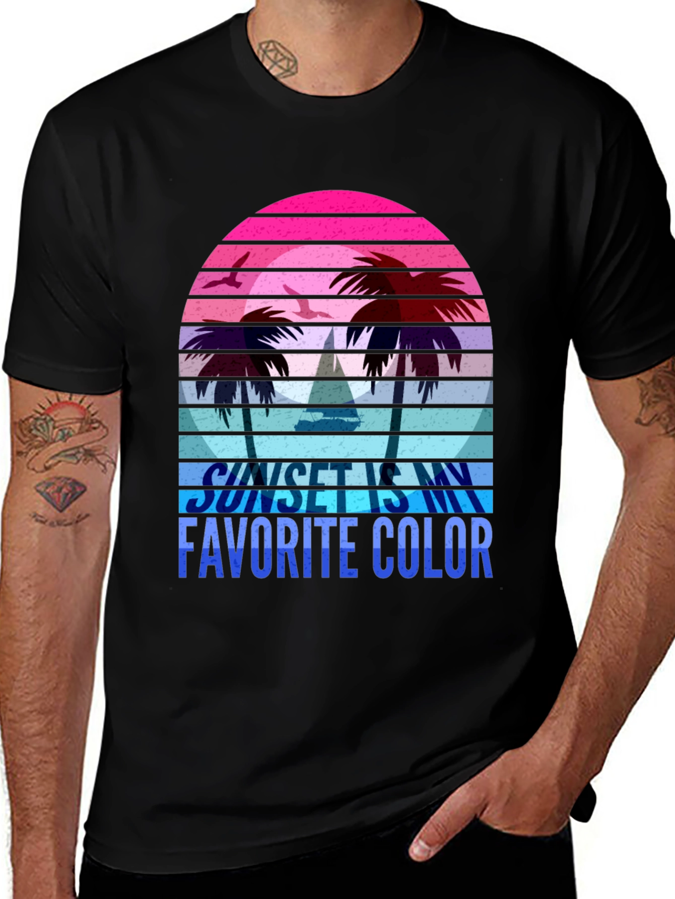 Variant 14 of Sunset Is My Favorite Color T-Shirt
