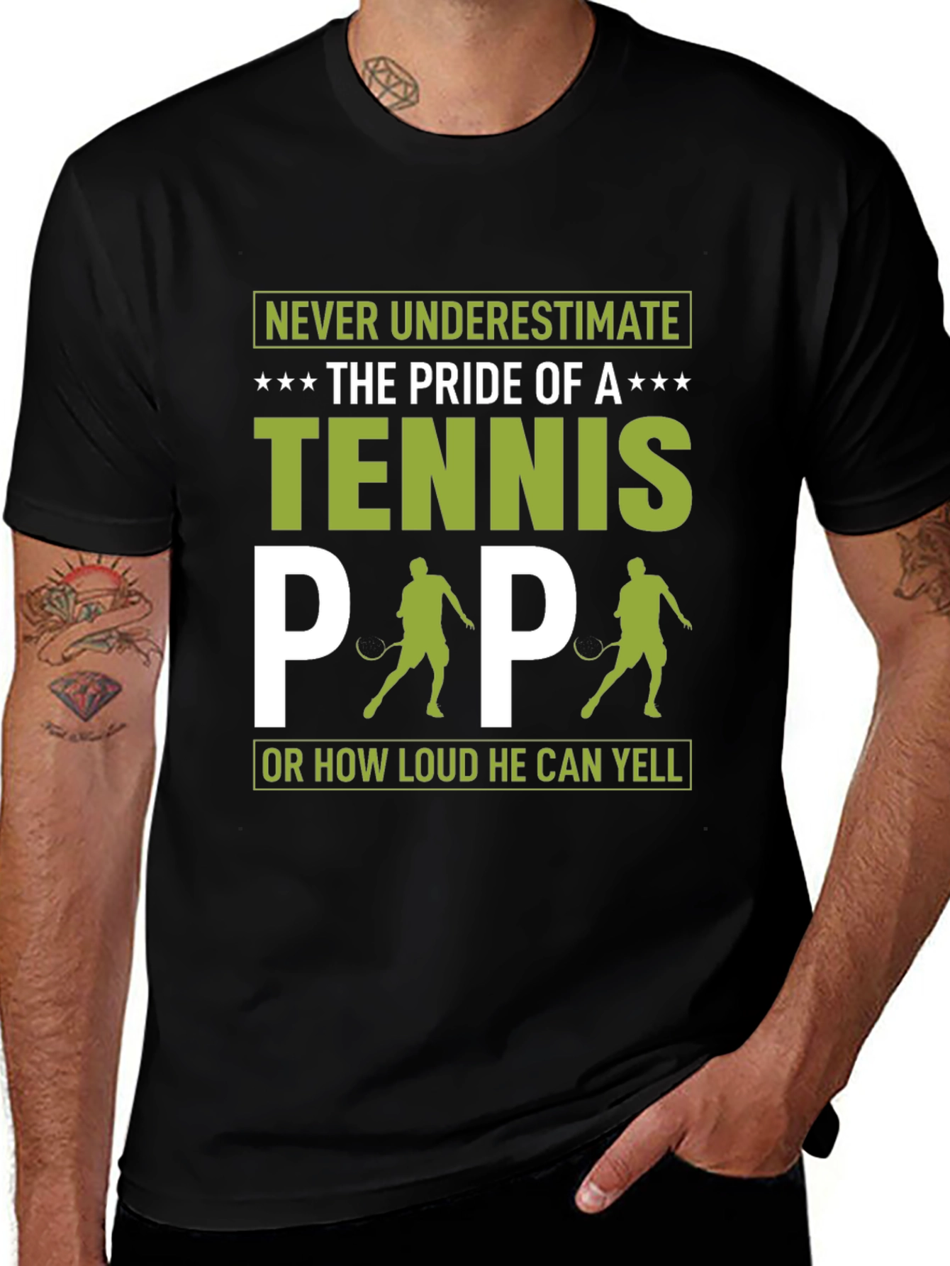 Variant 14 of Tennis Papa T-Shirt - Pride of a Tennis Dad