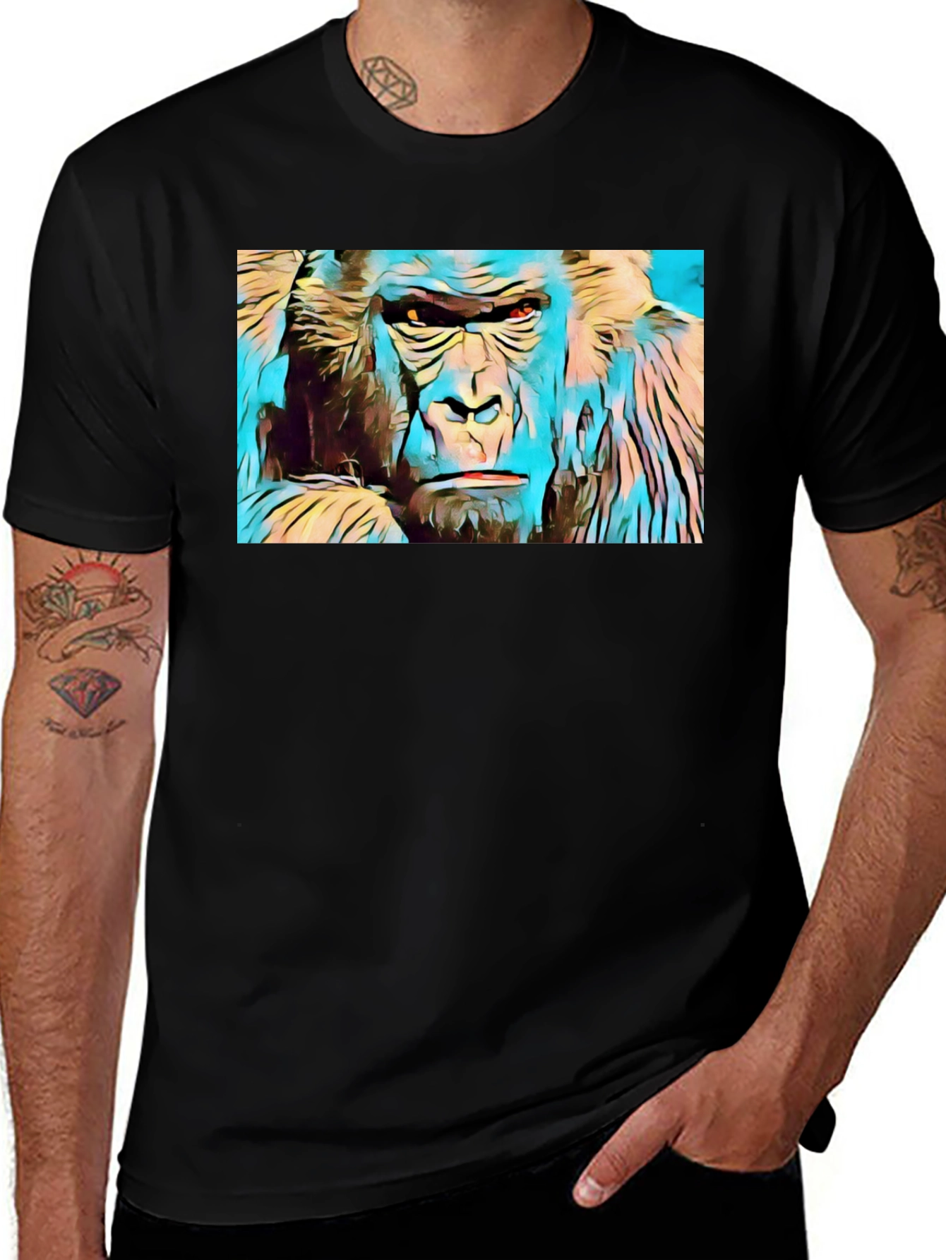 Variant 16 of Gorilla Graphic Tee - Vivid Design, Soft Cotton
