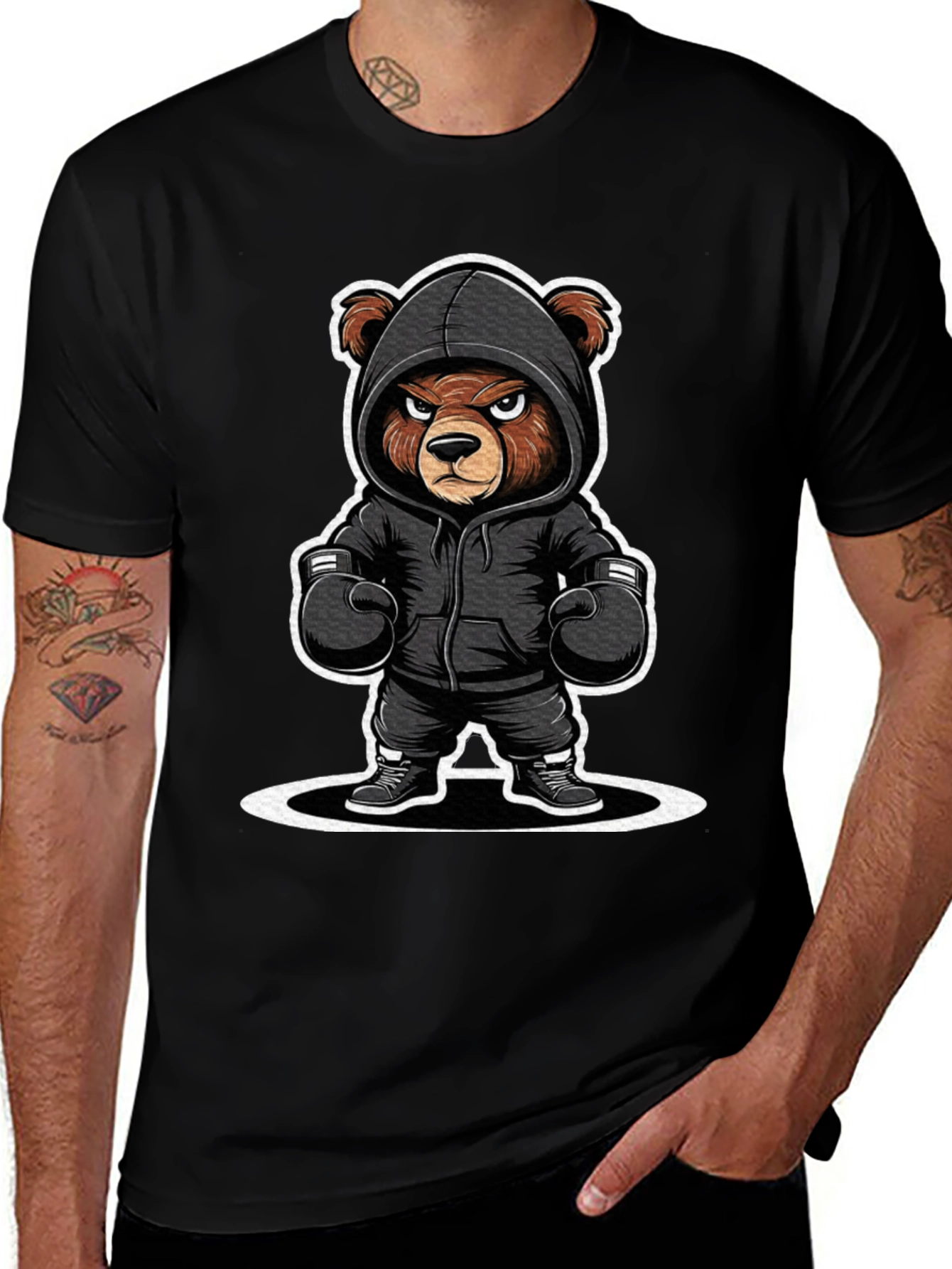 Variant 2 of Boxer Bear T-Shirt - Graphic Tee
