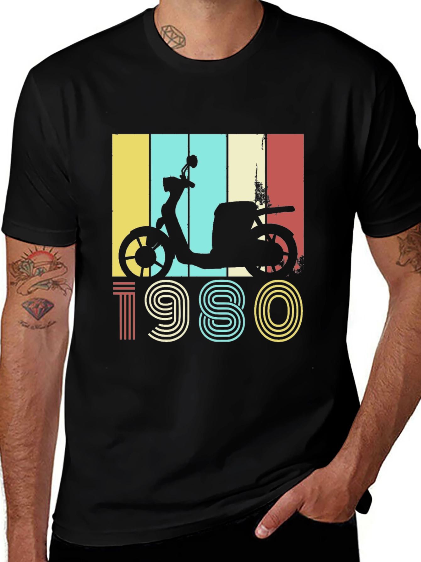Variant 11 of Vintage 1980 Scooter T-Shirt