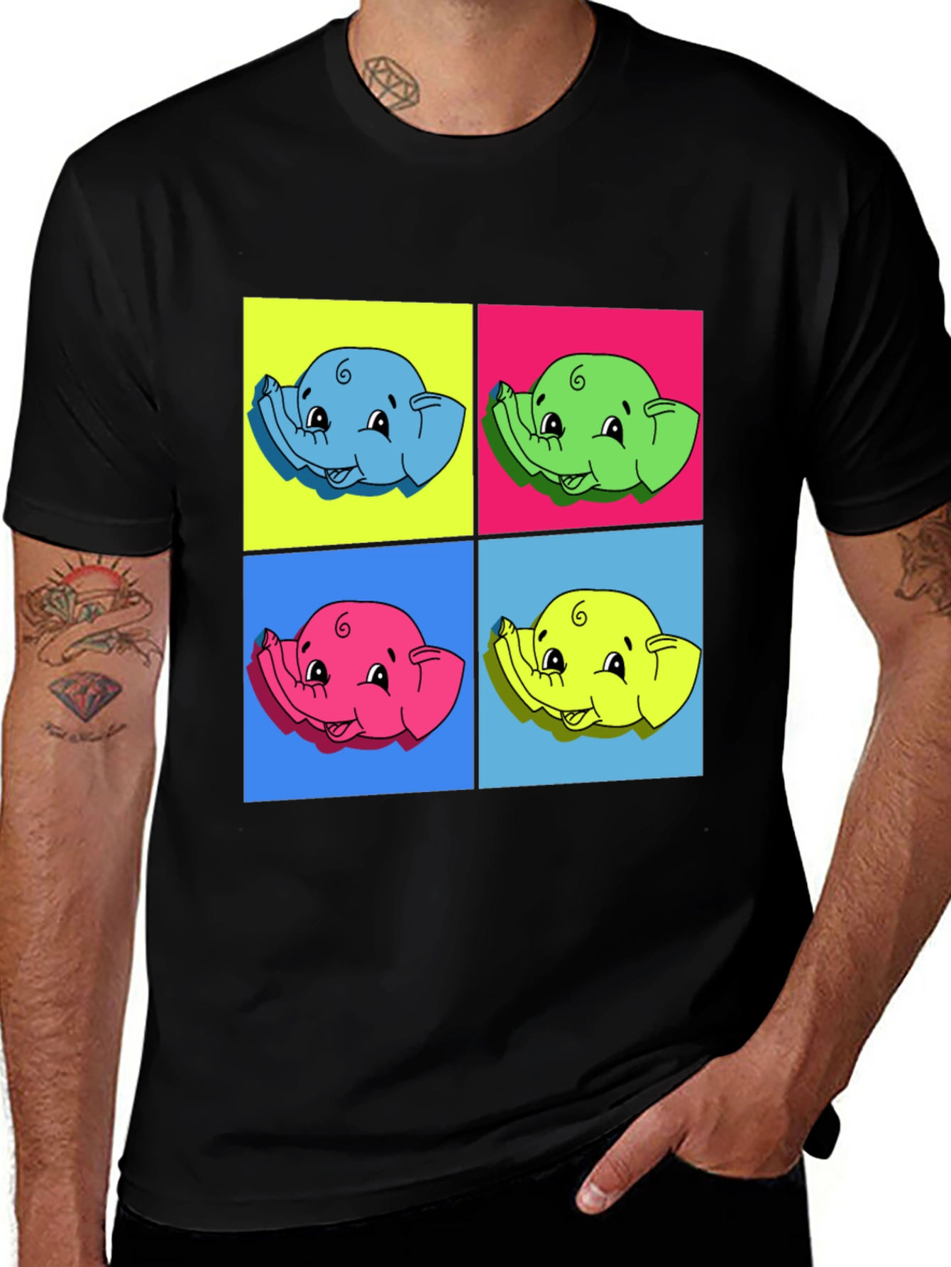Pop Art Elephant T-Shirt