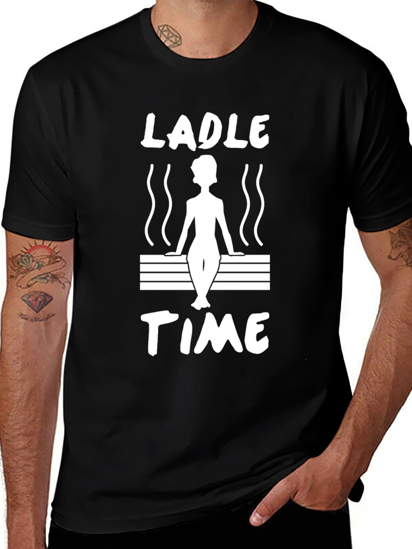 Variant 26 of Ladle Time Sauna T-Shirt - Relax and Unwind