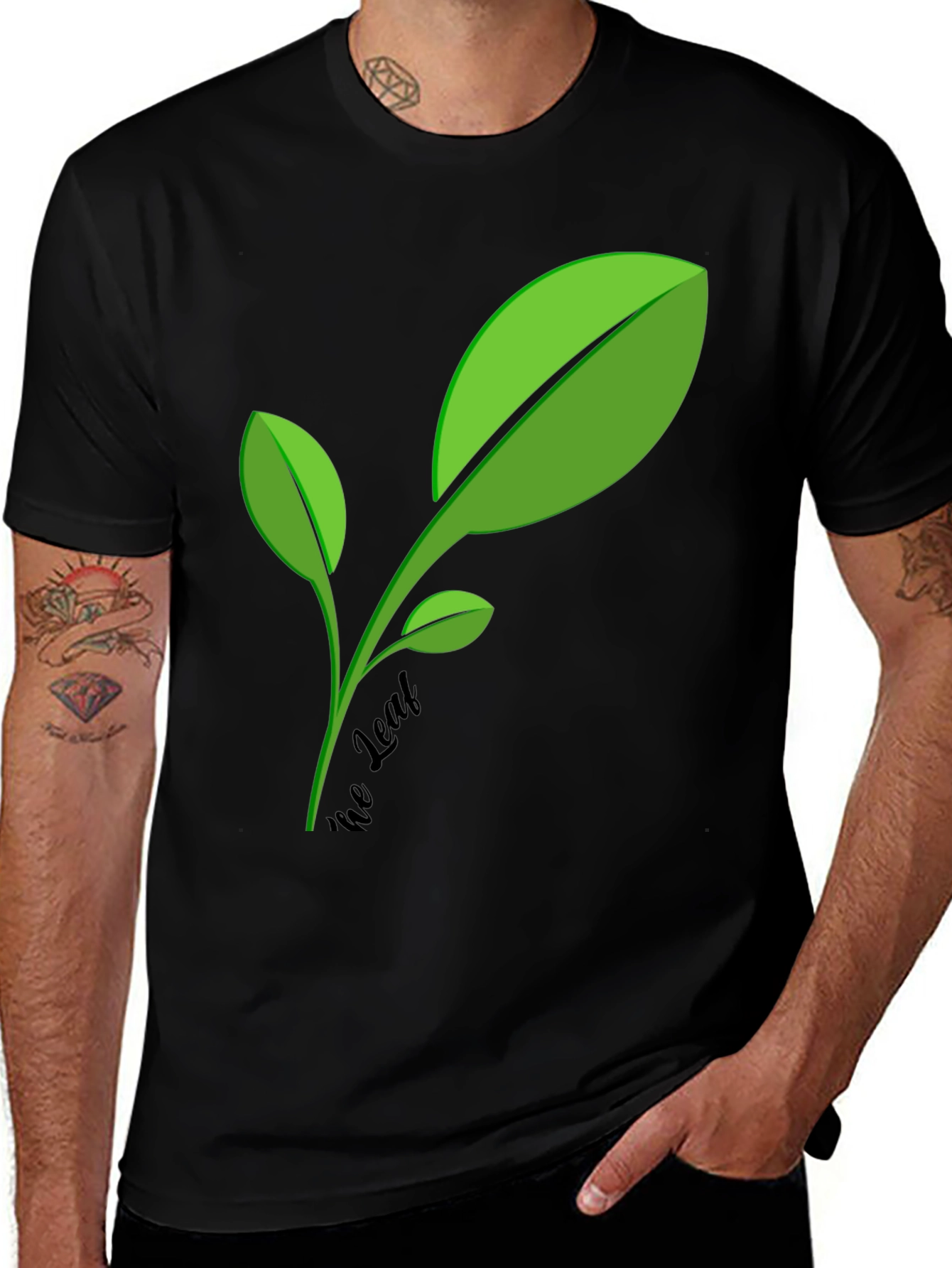 Eco-Friendly "We Leaf" Graphic T-Shirt