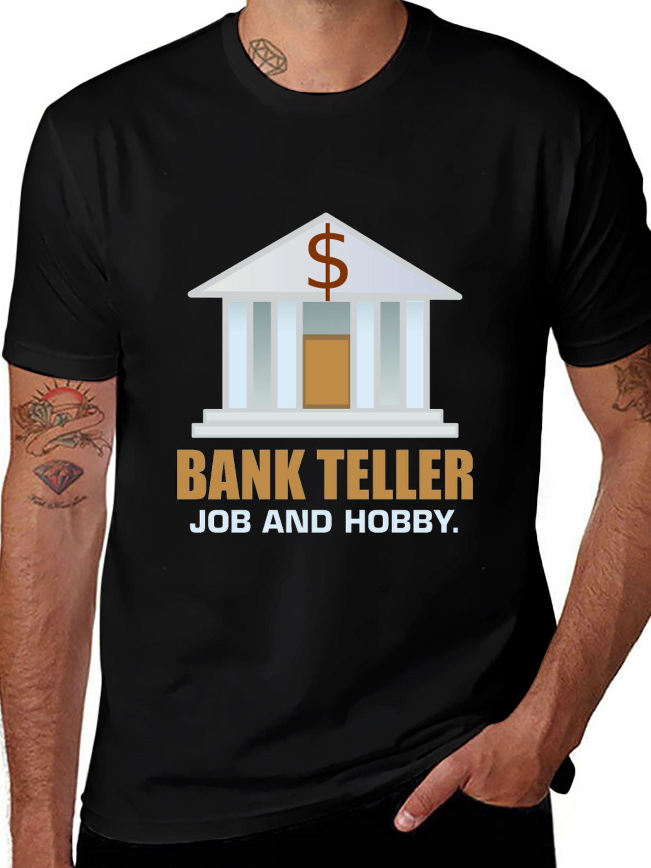 Bank Teller Job and Hobby T-Shirt - Unisex Cotton Tee