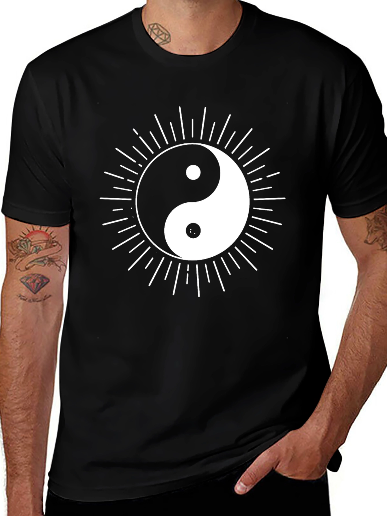 Variant 12 of Yin Yang Graphic Tee - Balance and Style