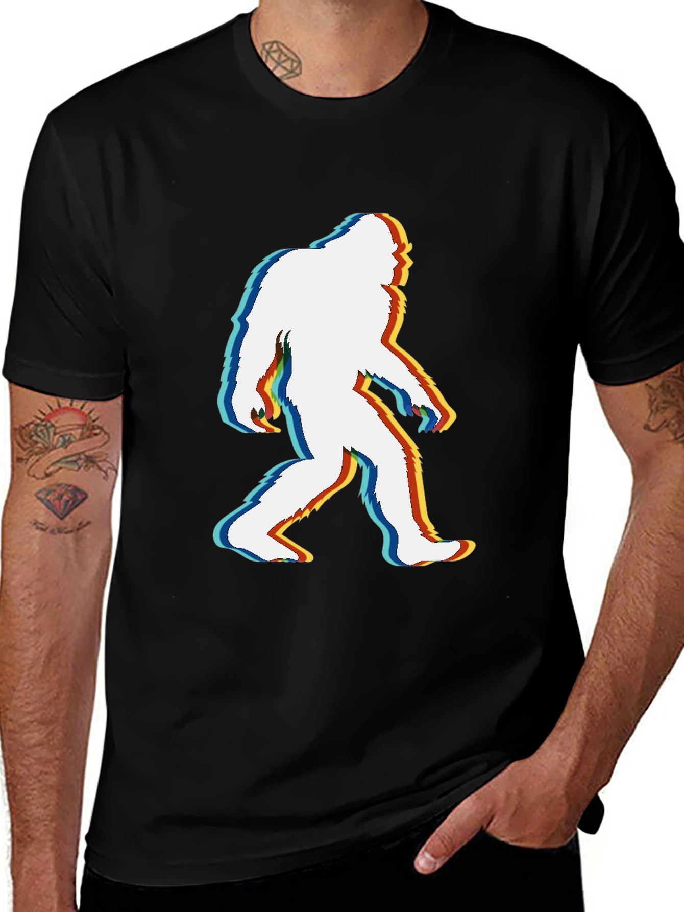 Bigfoot Glitch T-Shirt - Cryptid Tee