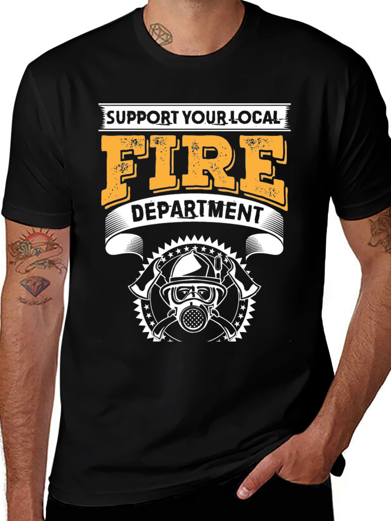 Variant 19 of Support Your Local Fire Department T-Shirt