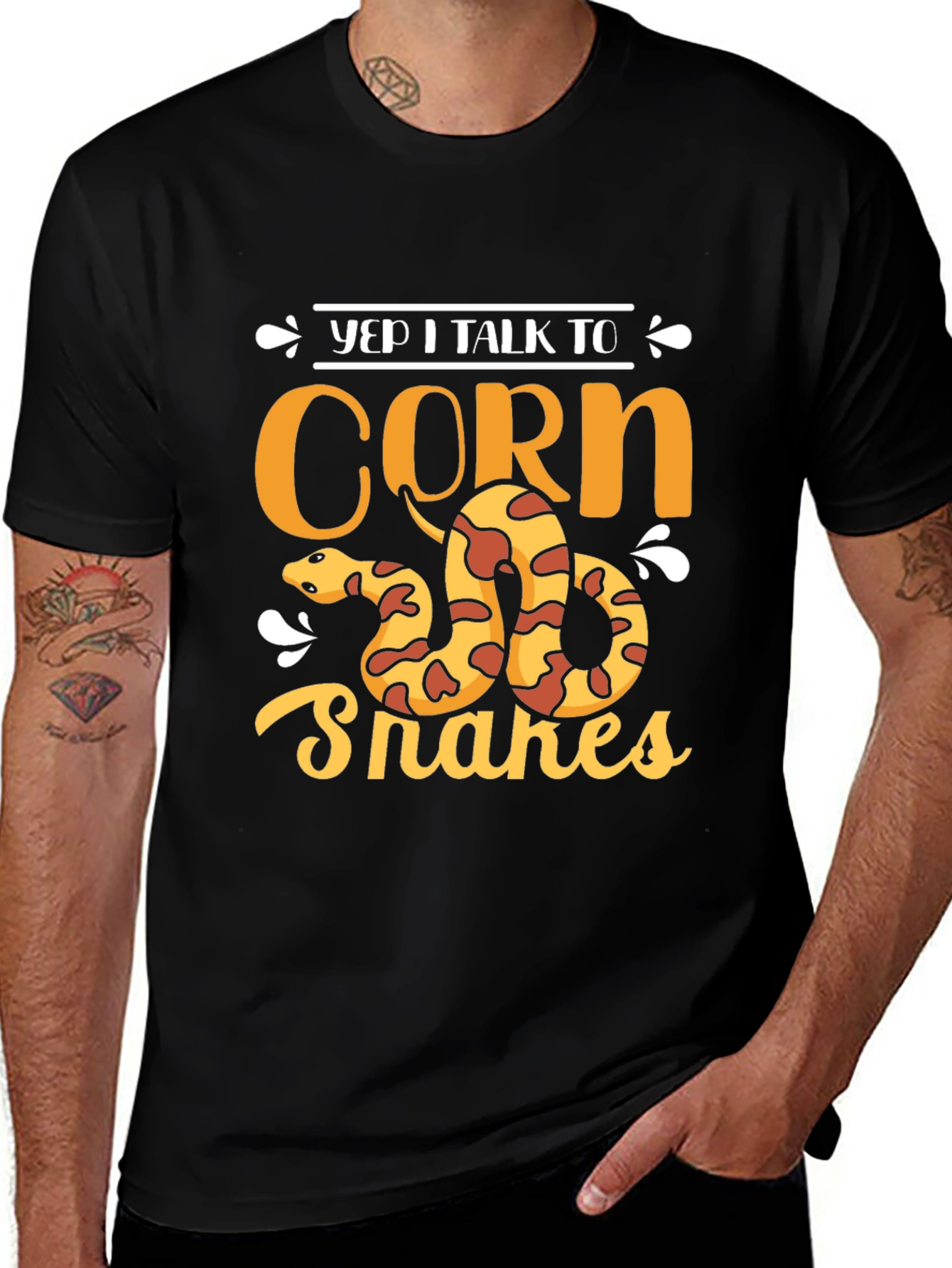 Variant 21 of Yep I Talk to Corn Snakes T-Shirt
