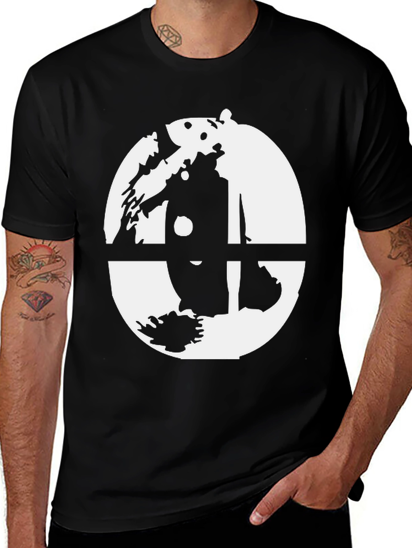 Variant 5 of Smash Bros. Logo T-Shirt - Classic Gaming Tee