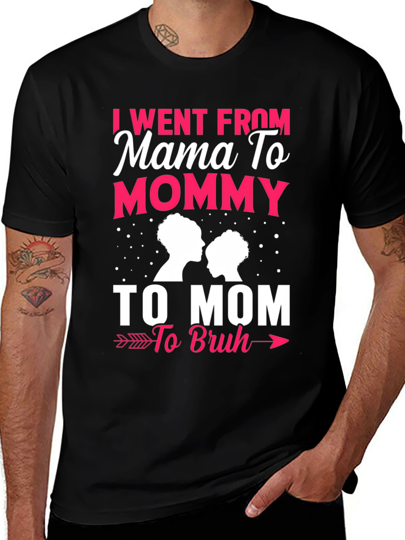 Variant 2 of Mama to Bruh Graphic Tee - Motherhood Humor