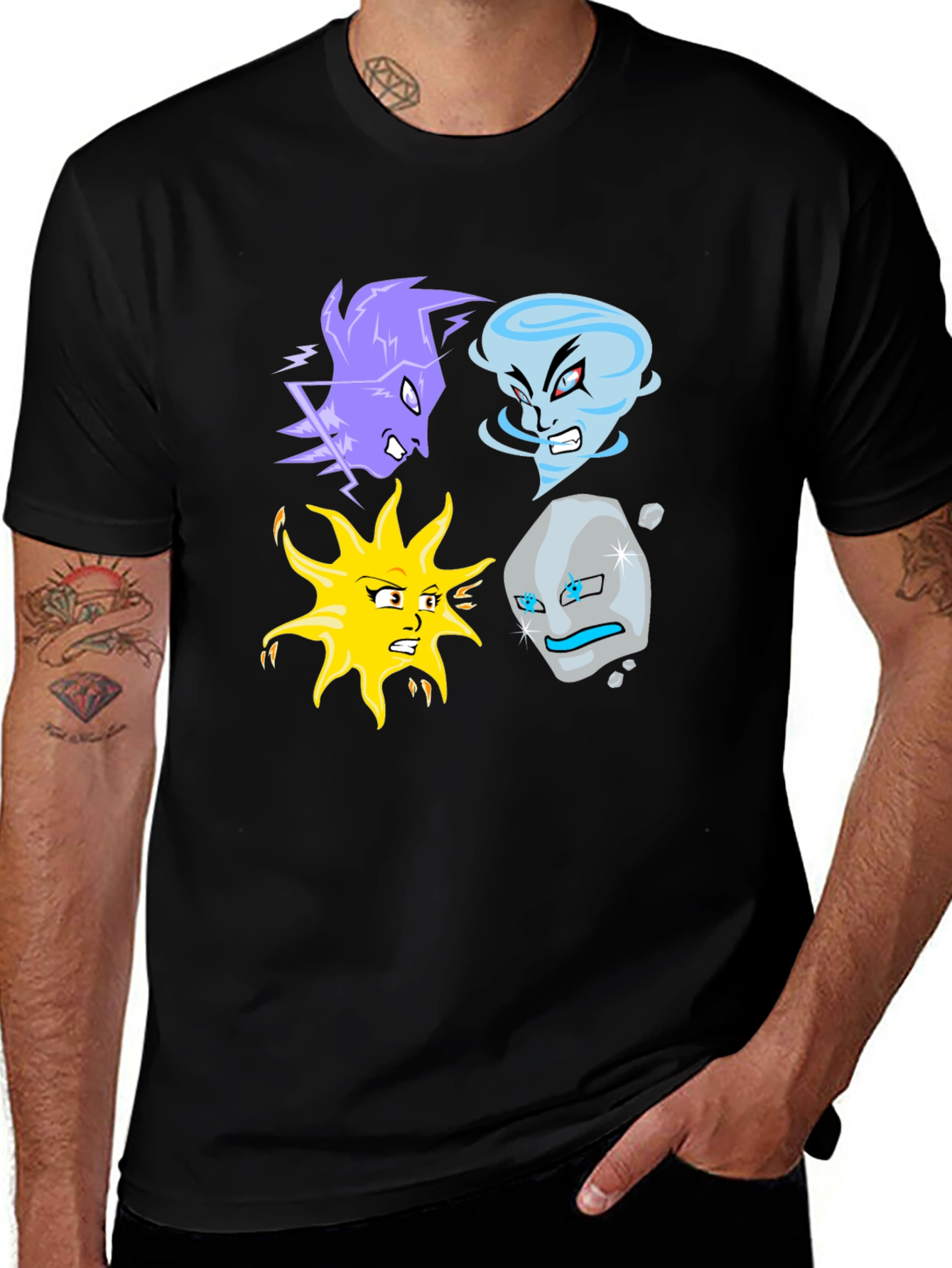Variant 18 of Elemental Power T-Shirt | Graphic Novel Design
