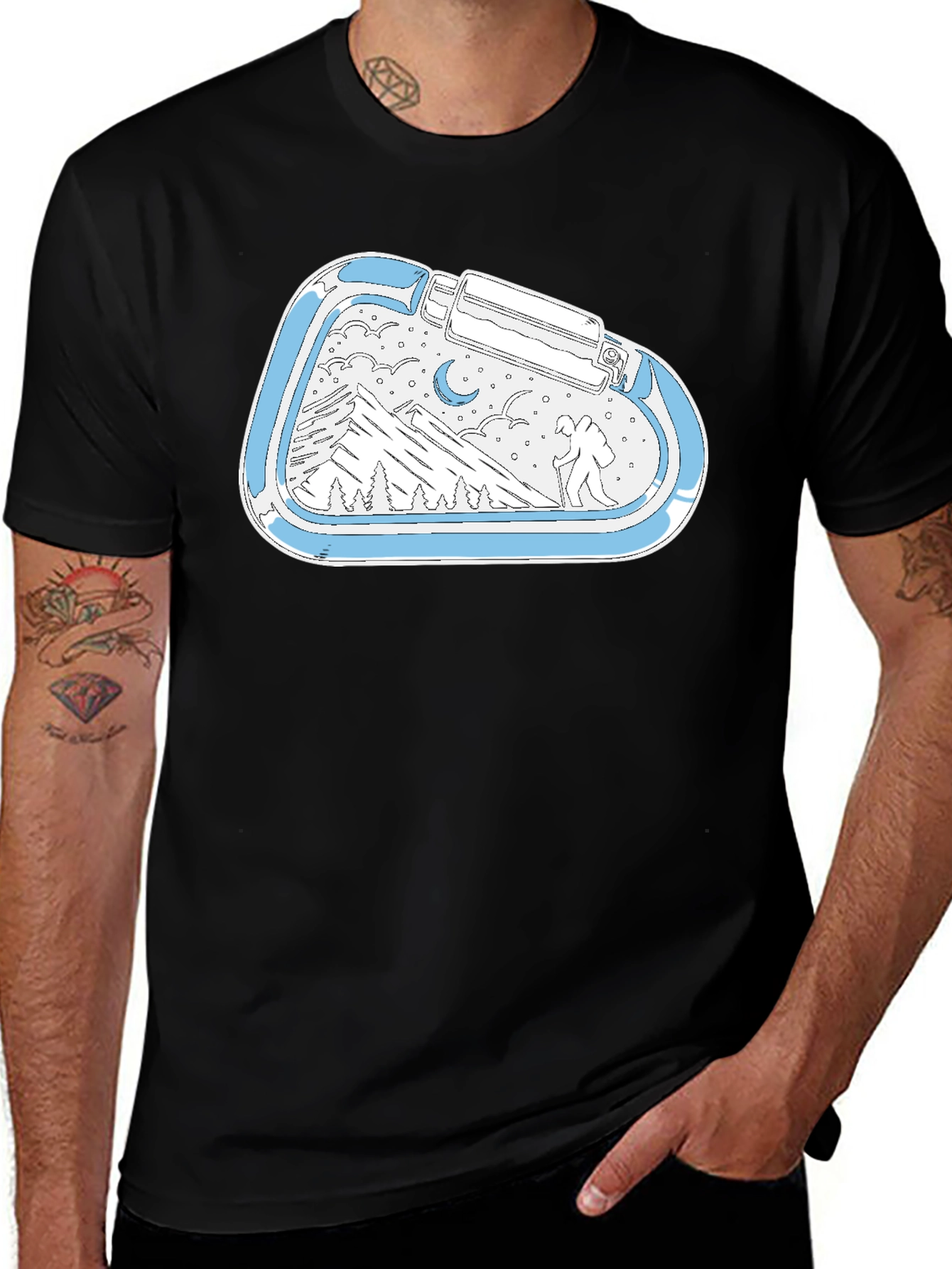 Variant 9 of Mountain Carabiner Graphic T-Shirt