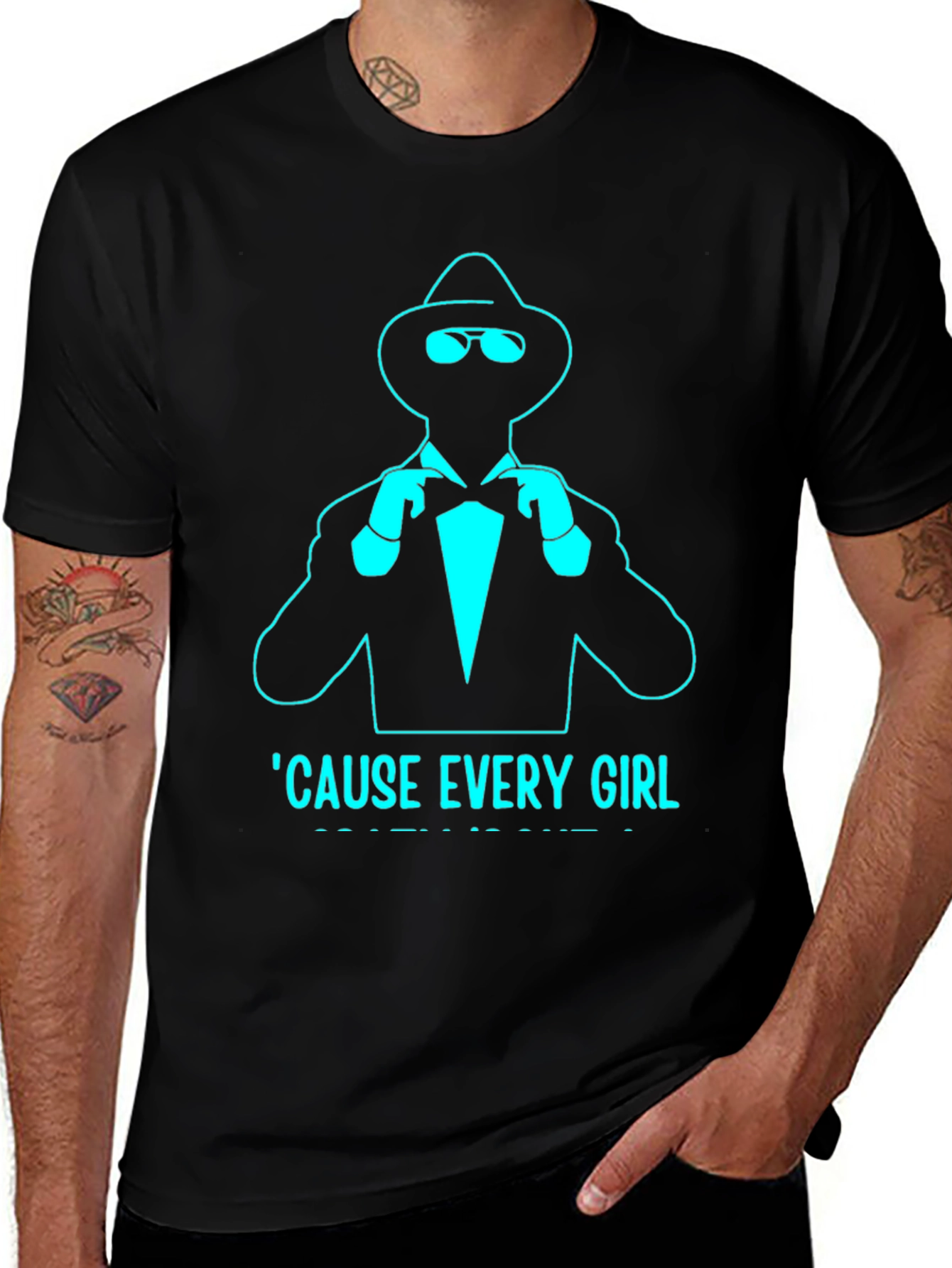 Variant 18 of Dapper Graphic Tee: 'Cause Every Girl' 