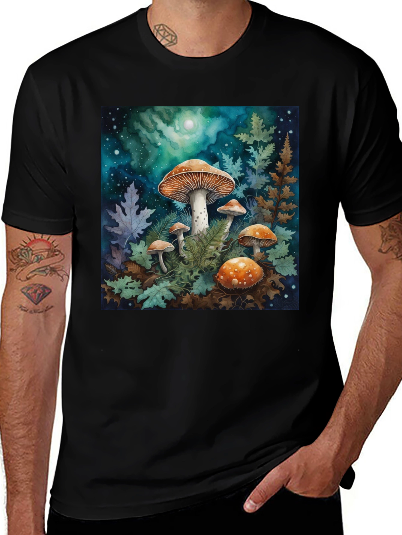 Variant 6 of Mushroom Forest Graphic Tee
