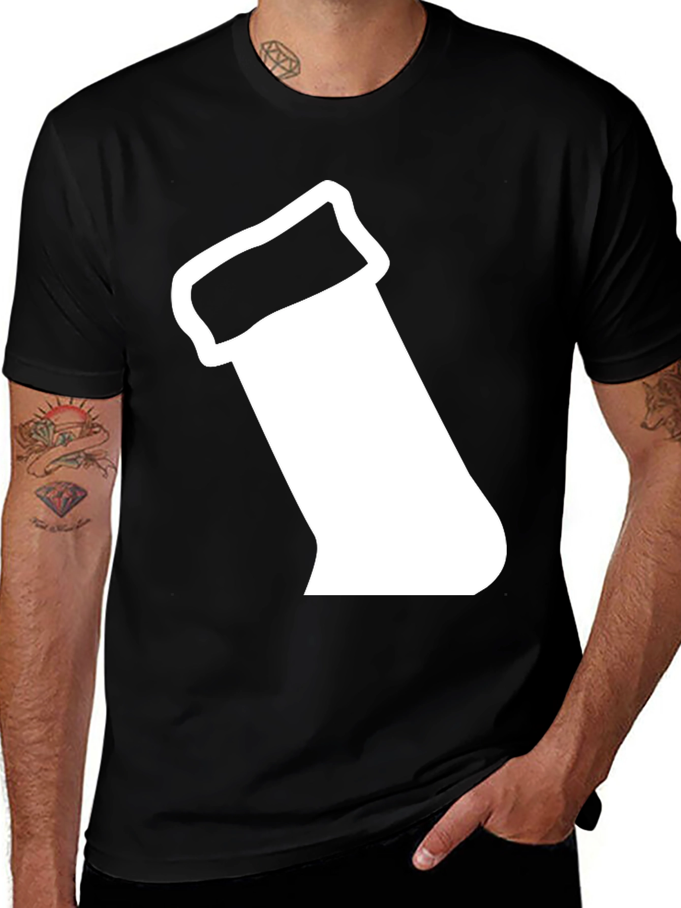 Variant 24 of Sock Graphic T-Shirt - Casual Wear