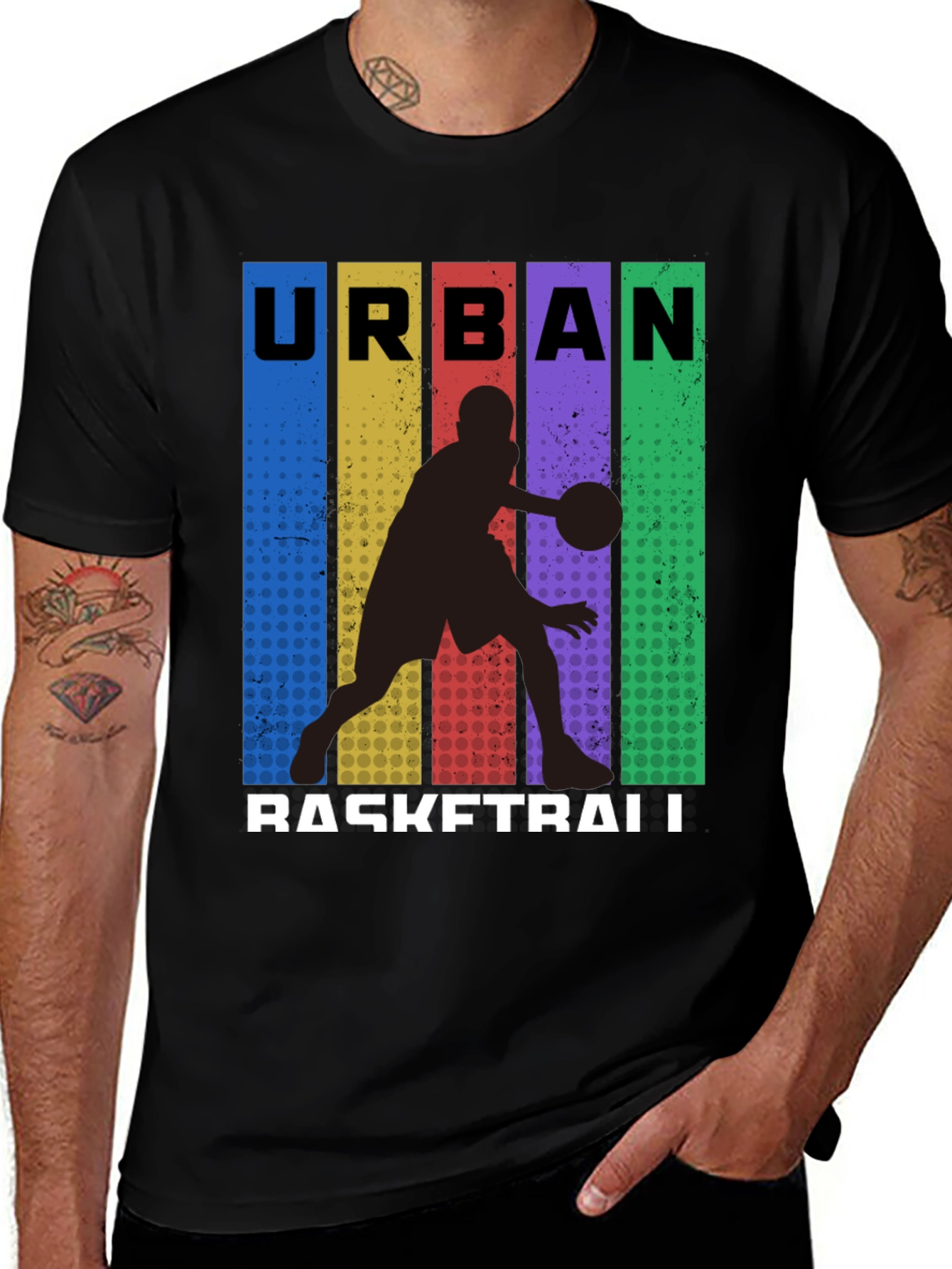 Variant 17 of Urban Basketball Graphic T-Shirt