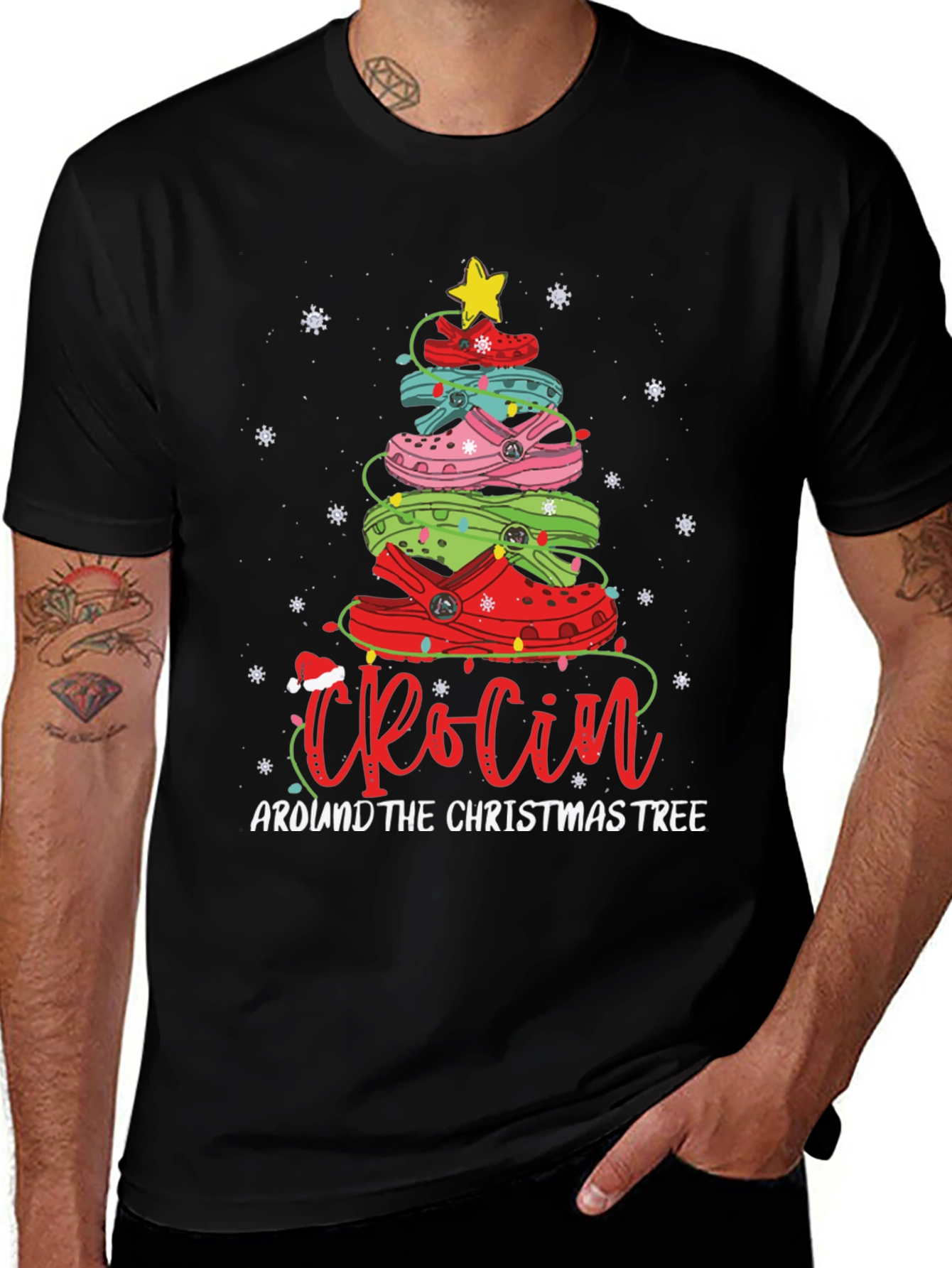 Crocin' Around Christmas Tree T-Shirt
