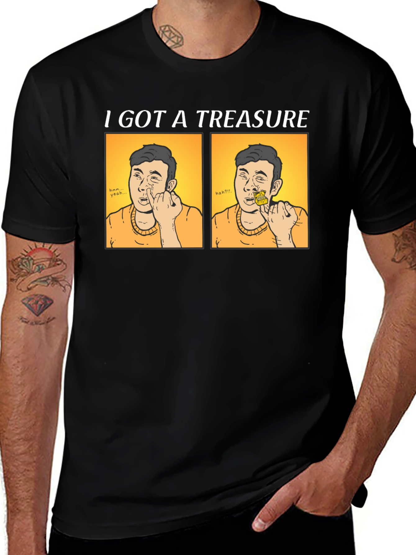 Variant 10 of I Got a Treasure T-Shirt - Funny Comic Style Tee