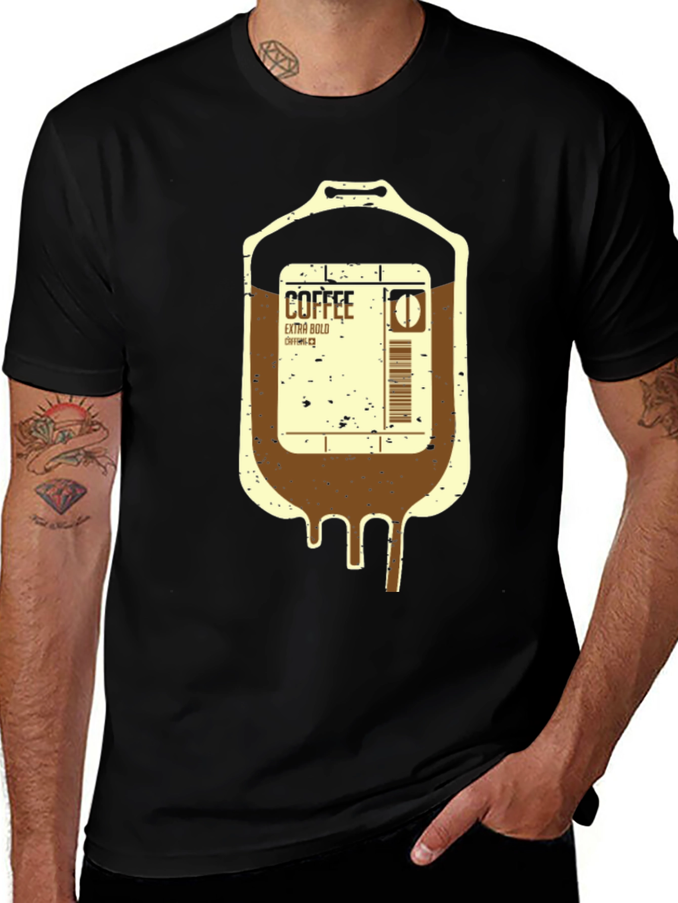 Variant 20 of Coffee IV Drip T-Shirt - Extra Bold Brew Tee
