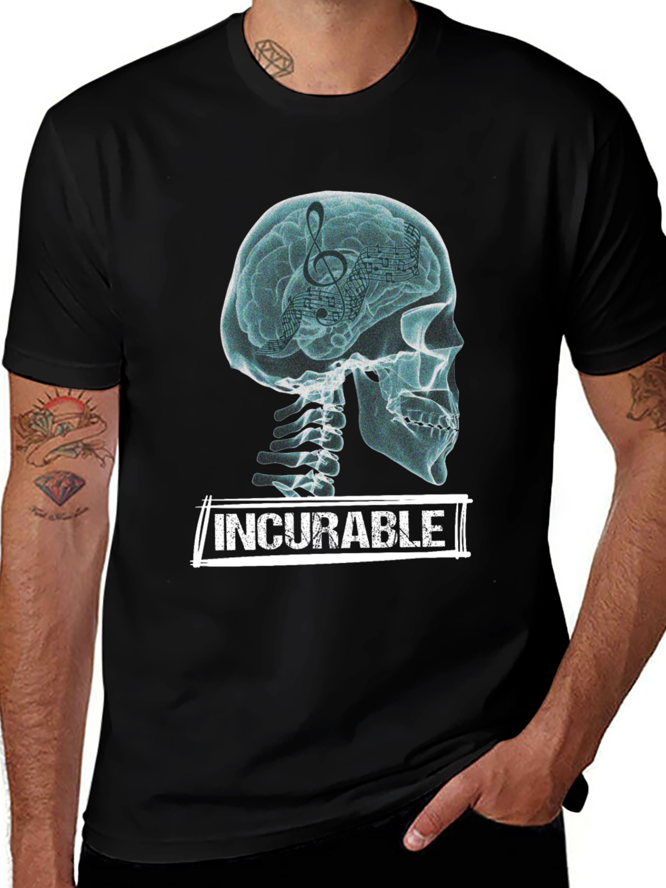 Variant 12 of Incurable Music Brain Graphic T-Shirt