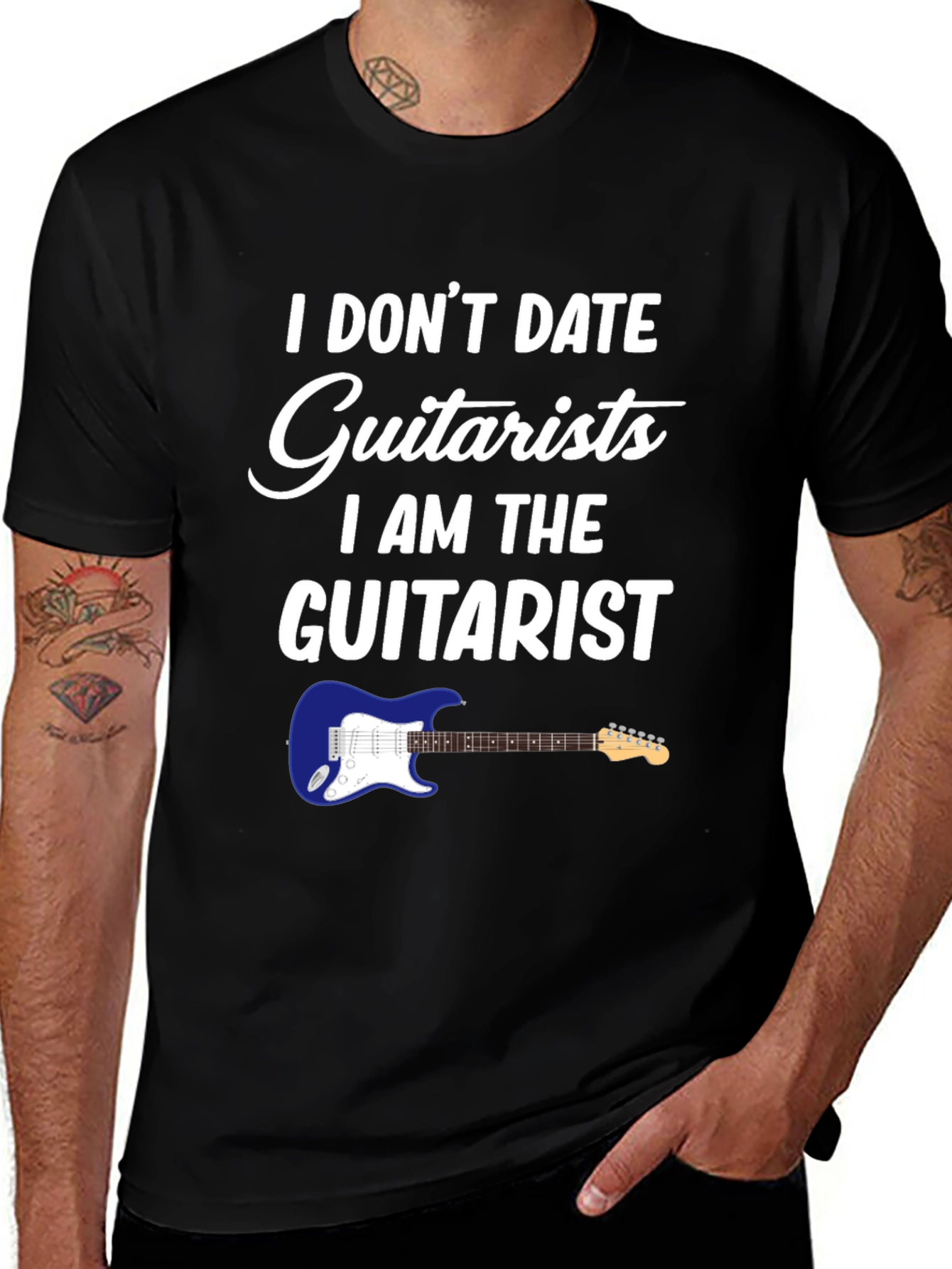 Variant 21 of I Don't Date Guitarists T-Shirt