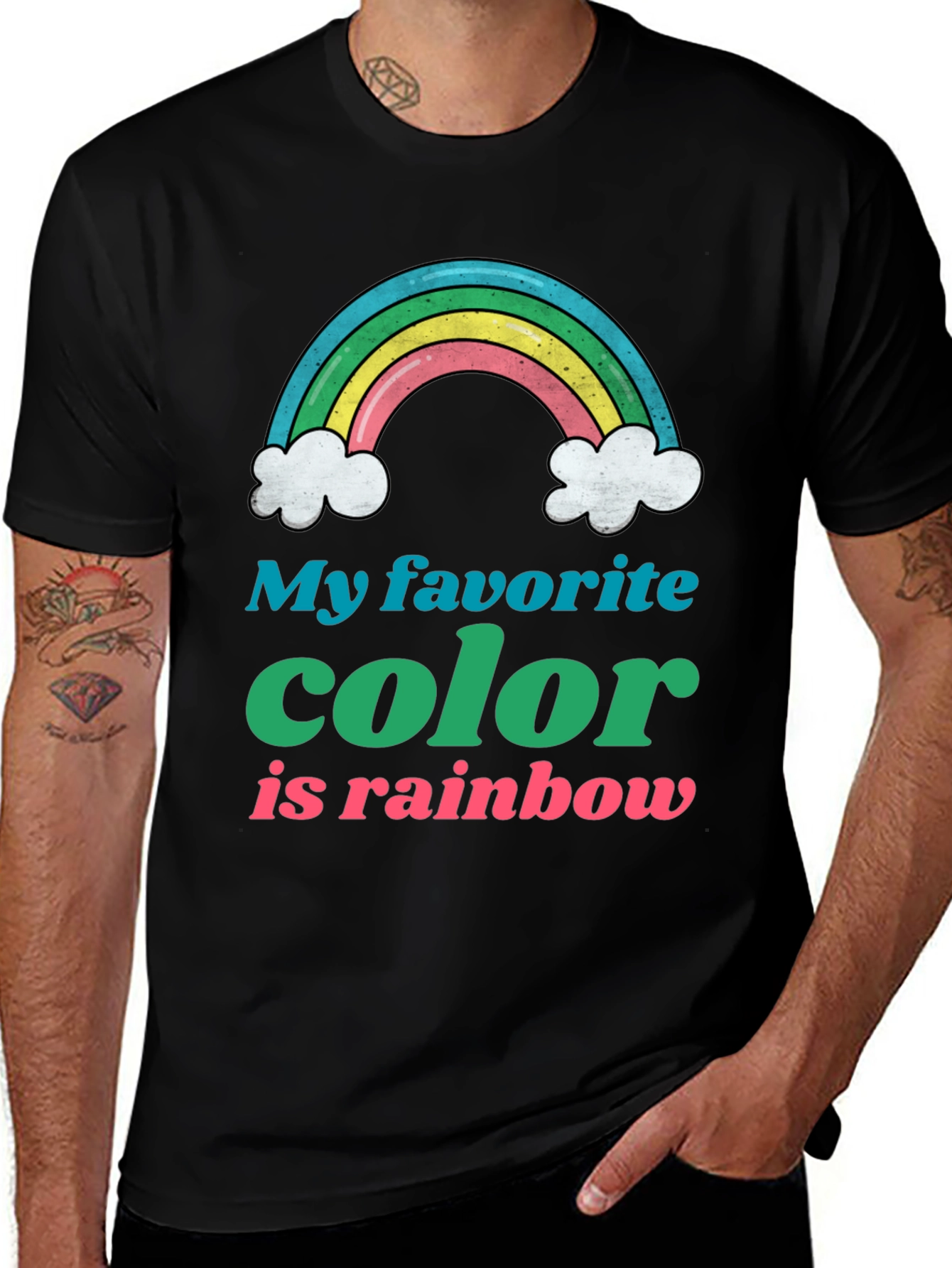 Variant 5 of Rainbow Lover Graphic Tee