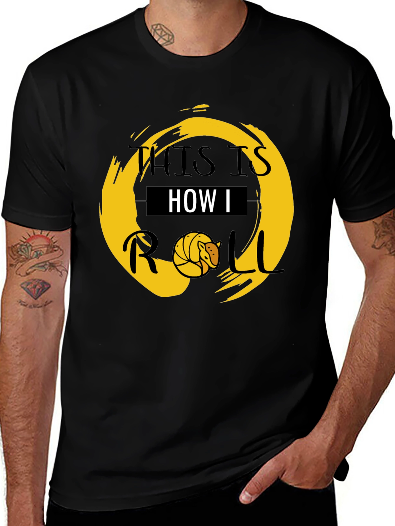 Variant 4 of This is How I Roll T-Shirt - Armadillo Graphic Tee