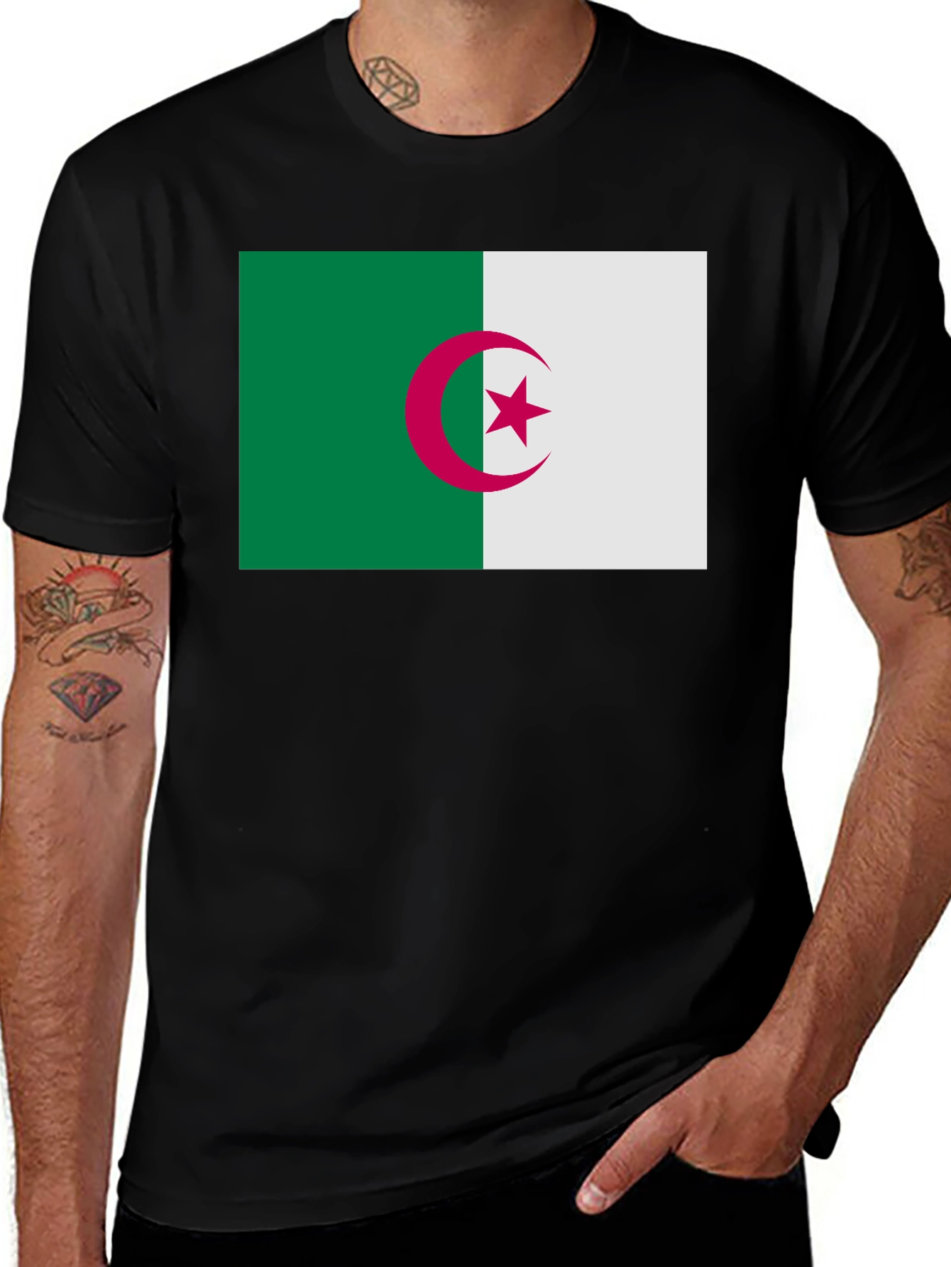 Variant 19 of Algeria Flag T-Shirt: Show Your Pride