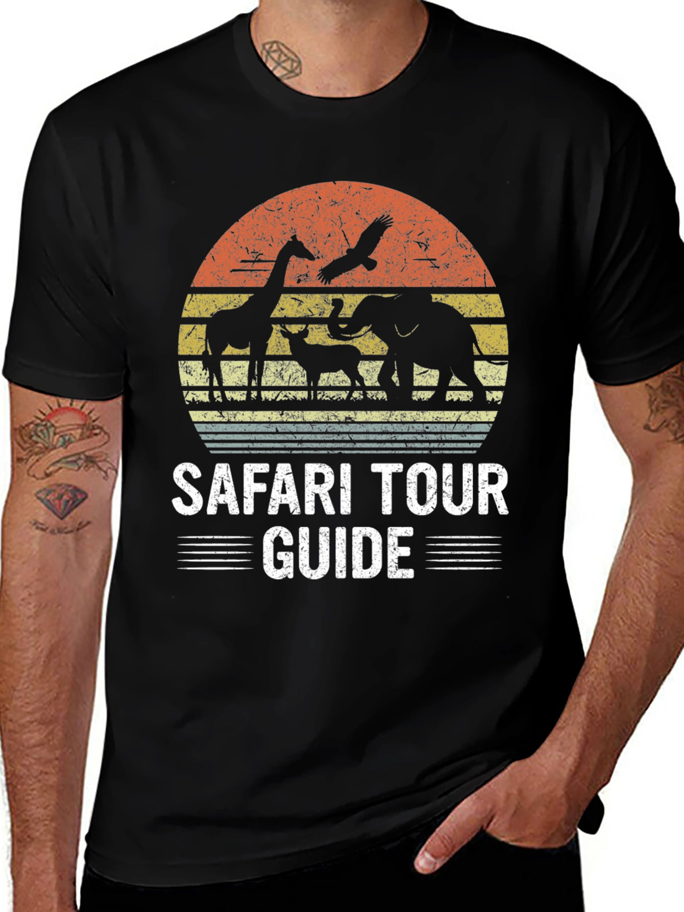 Variant 3 of Safari Tour Guide Graphic Tee - Adventure Awaits!