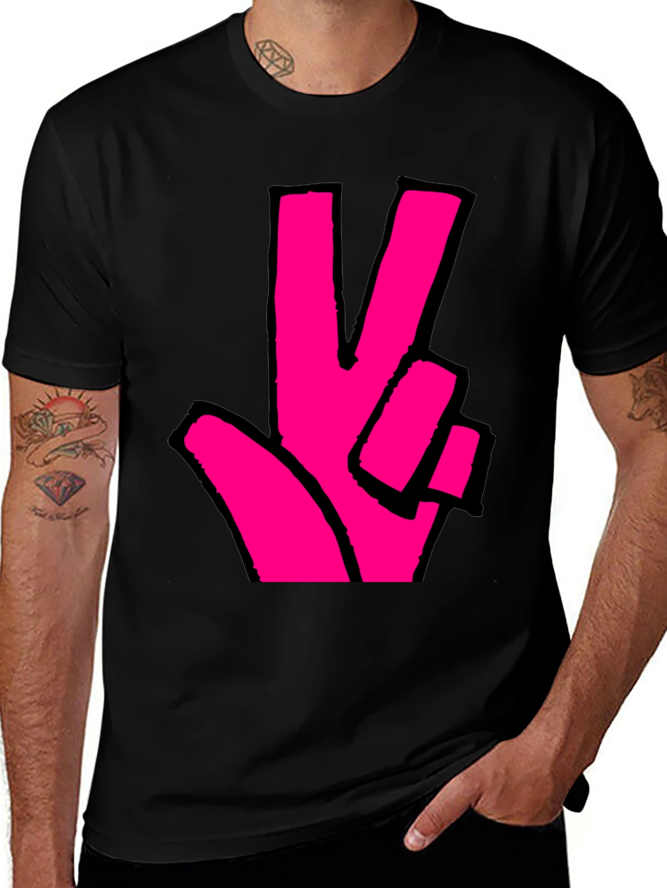 Variant 22 of Peace Sign Graphic T-Shirt