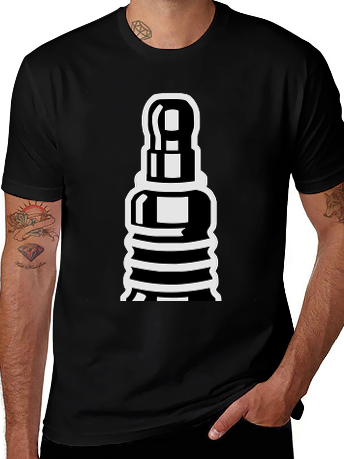Variant 14 of Chess Piece Graphic Tee - Black Cotton T-Shirt