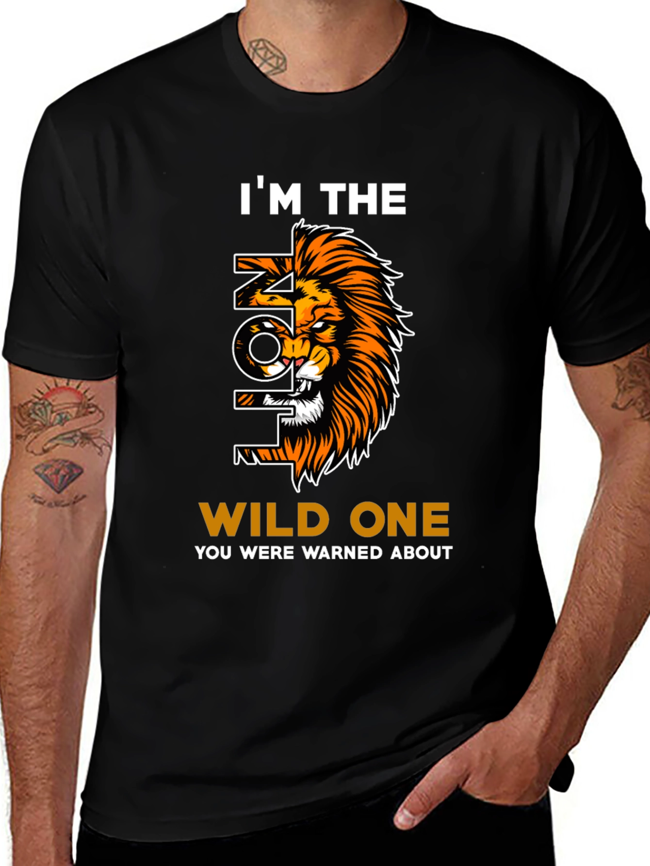 Variant 7 of Wild Lion Graphic Print Tee