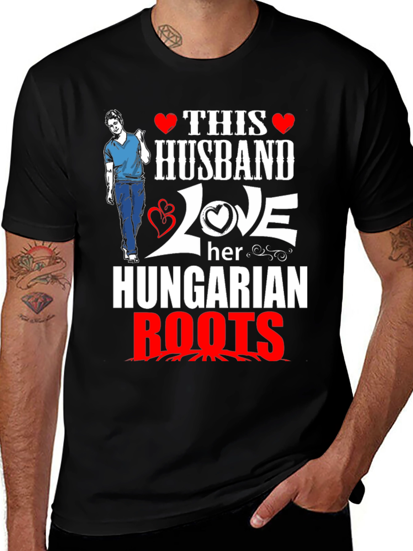Variant 6 of Husband Loves Hungarian Roots T-Shirt