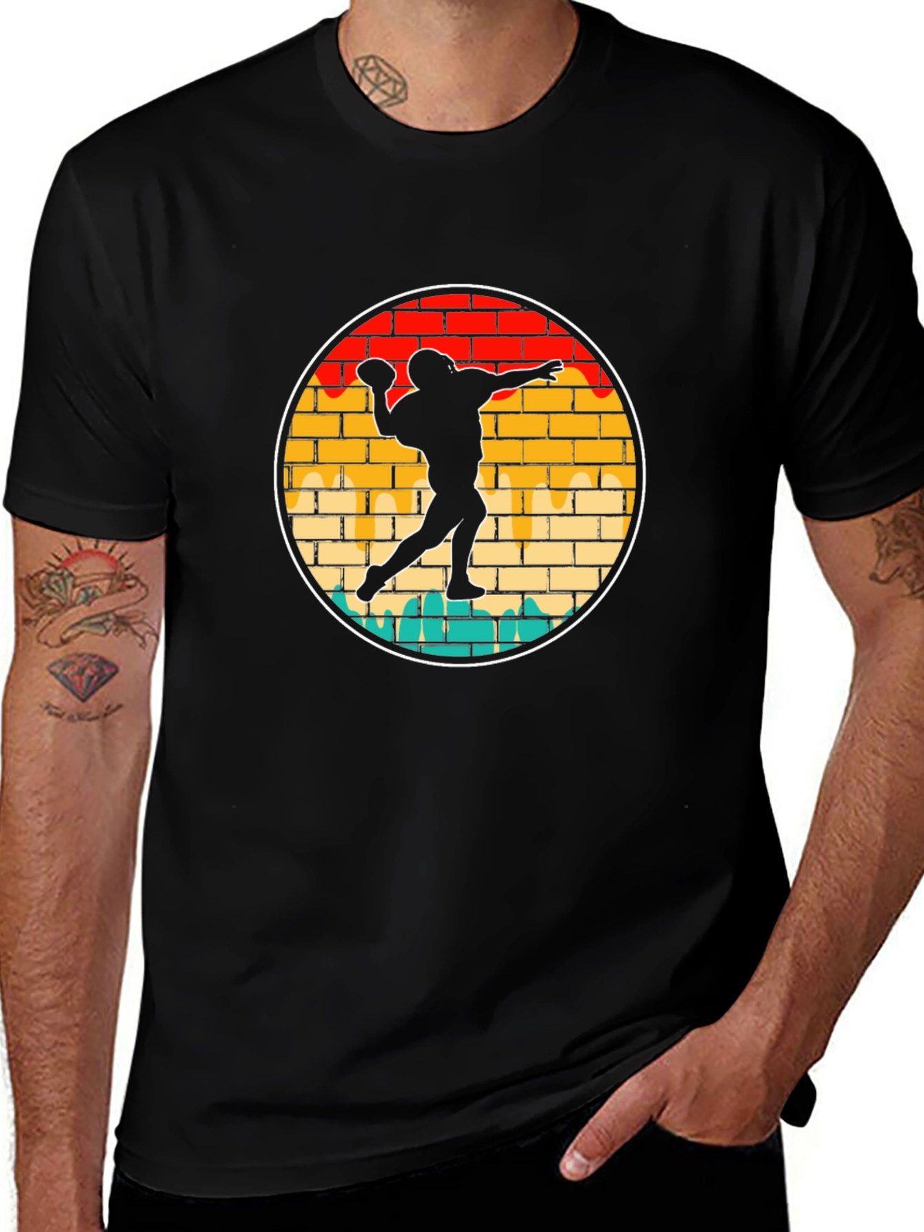 Variant 24 of Football Thrower Graphic Tee
