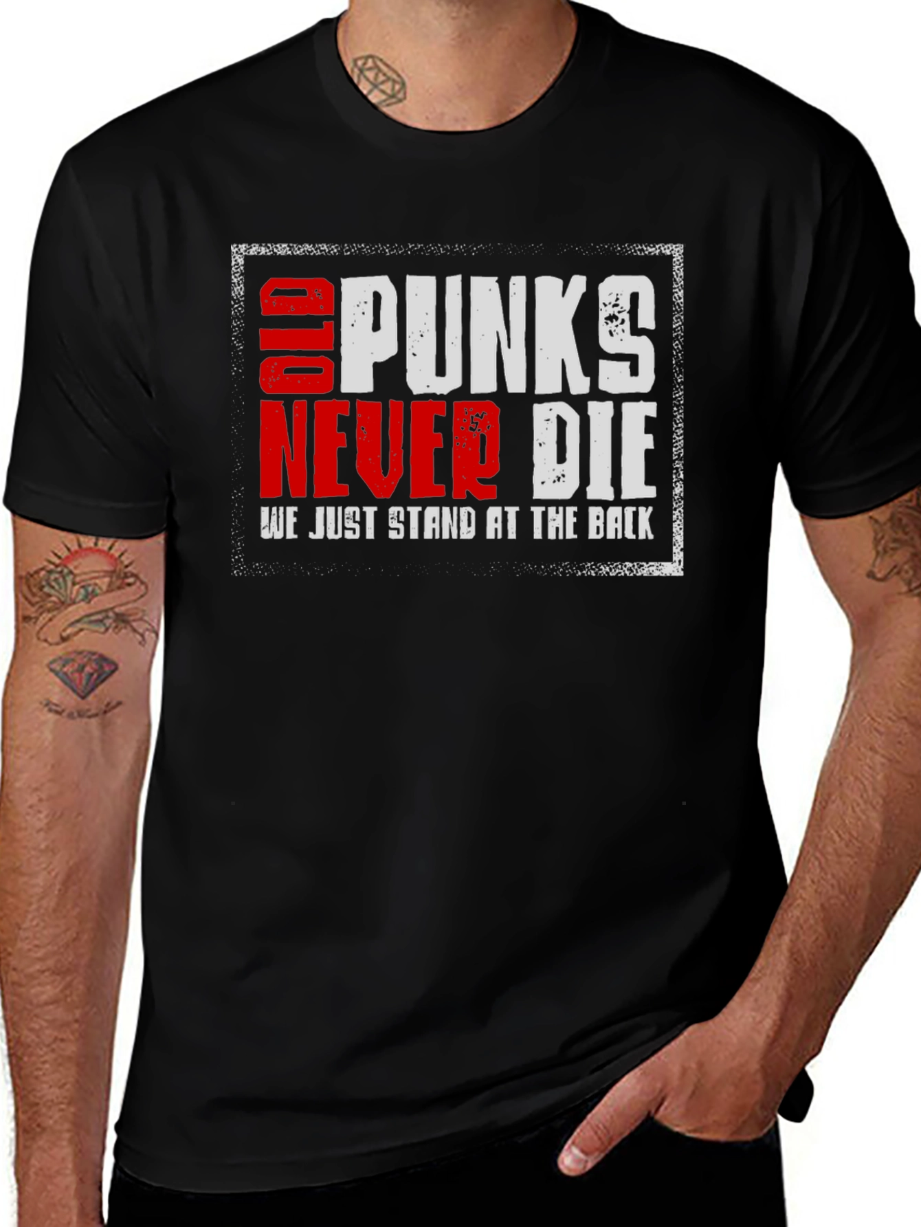 Variant 20 of Old Punks Never Die T-Shirt